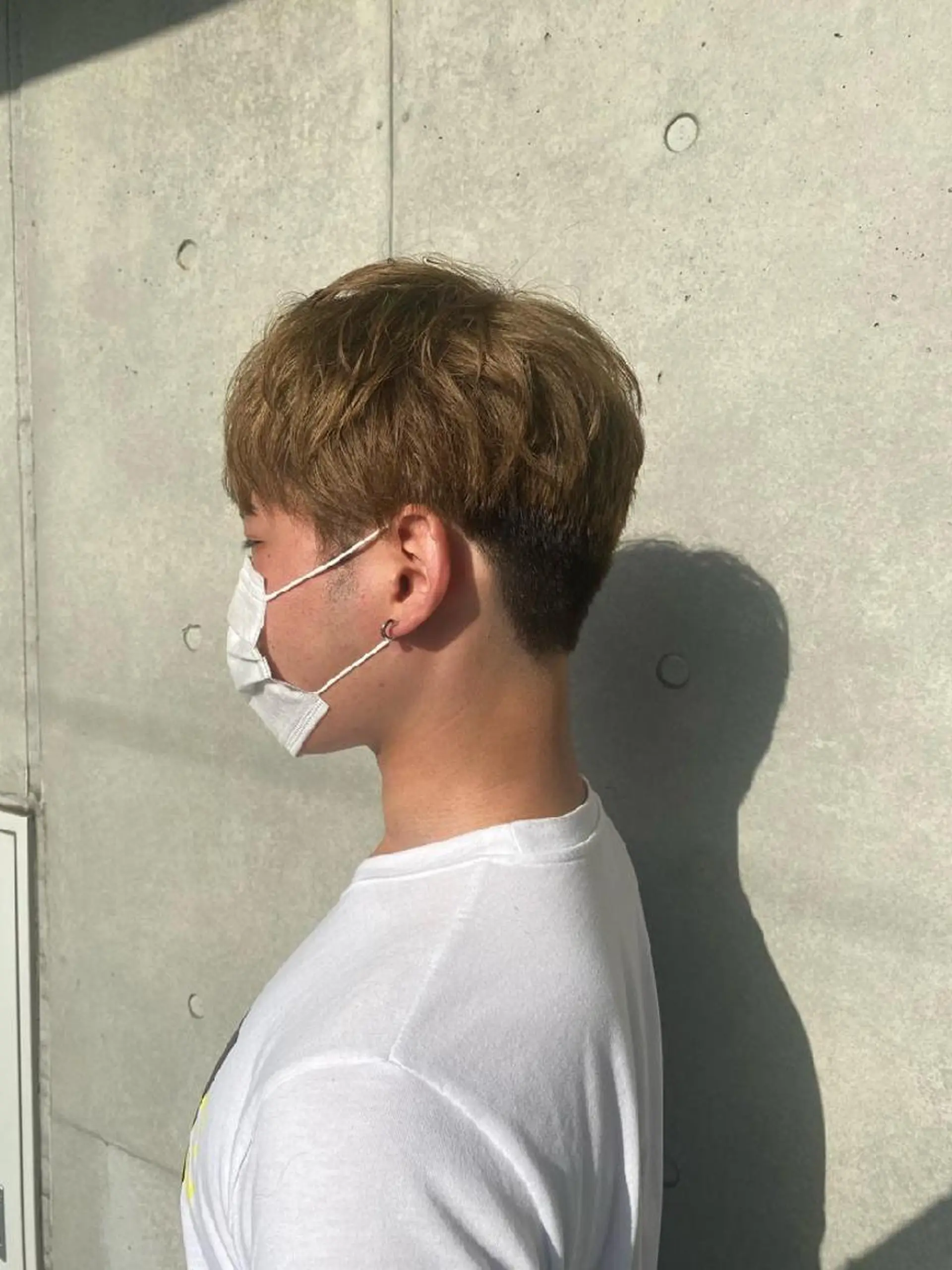 カラー メンズ グレージュ 渡辺 愛枝/艶カラー🩵のヘアスタイル