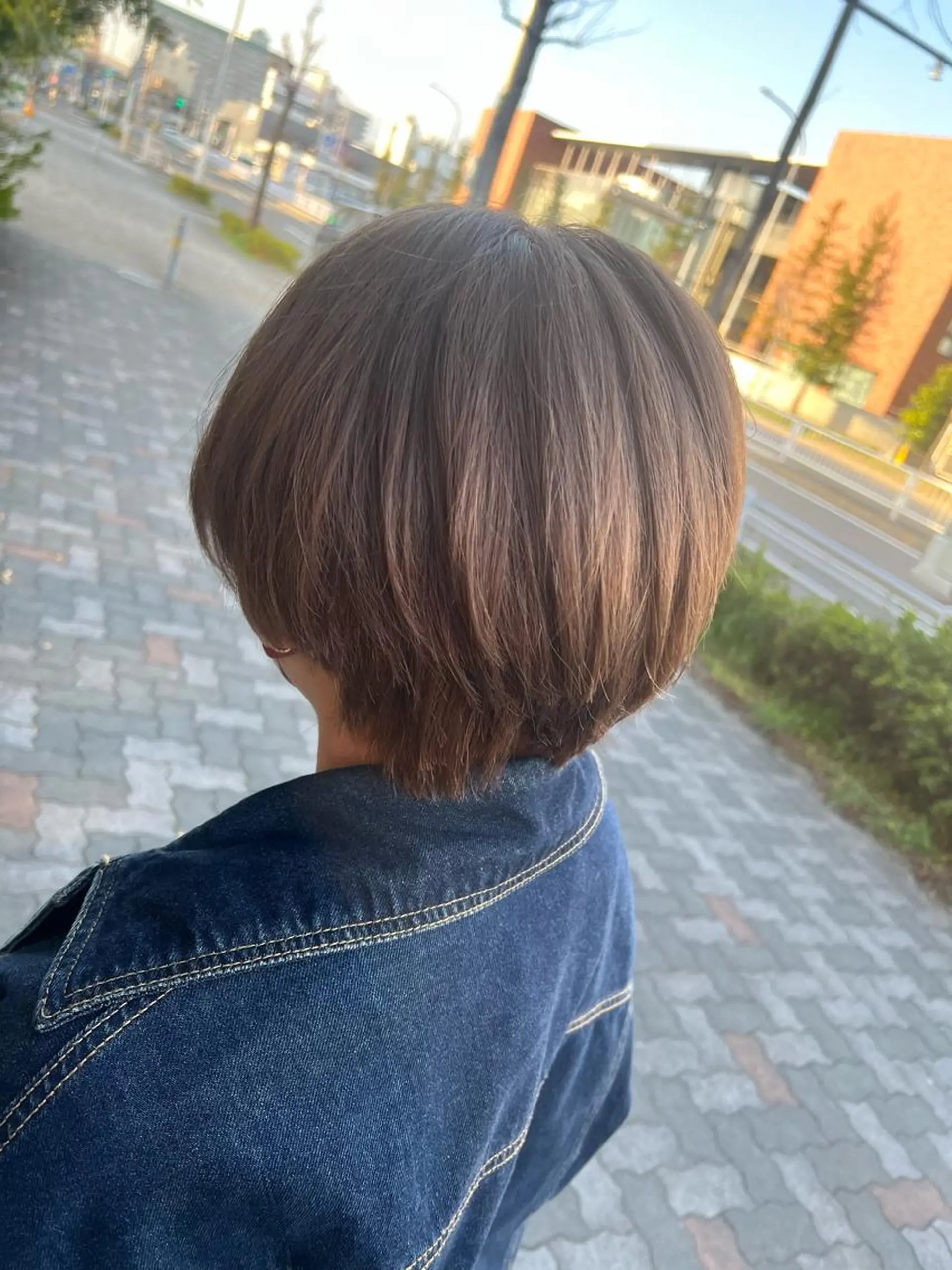 ショート カラー ベージュカラー ミルクティーベージュ 山田 恭華 /縮毛矯正のヘアスタイル