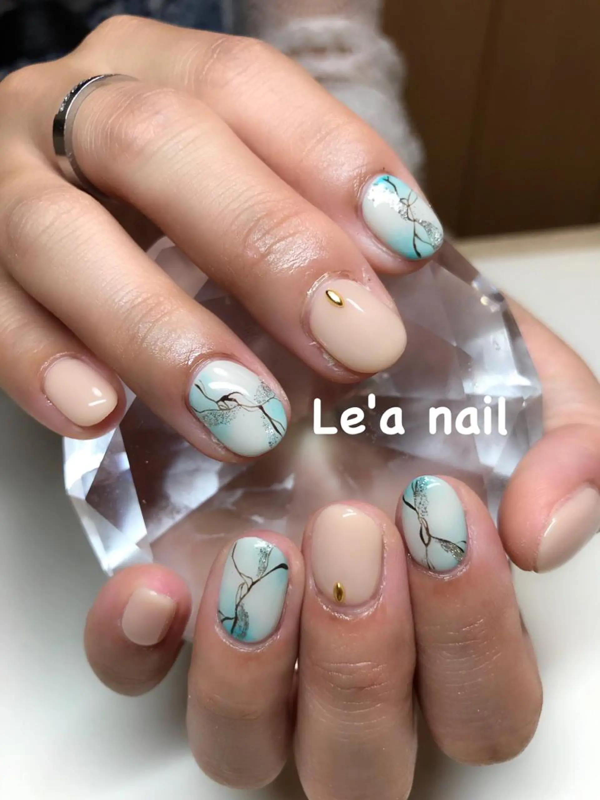 ネイル ハンドネイル 'mm所属・'mm  (ミリ) ＭＡＮＡＭＩのネイルデザイン