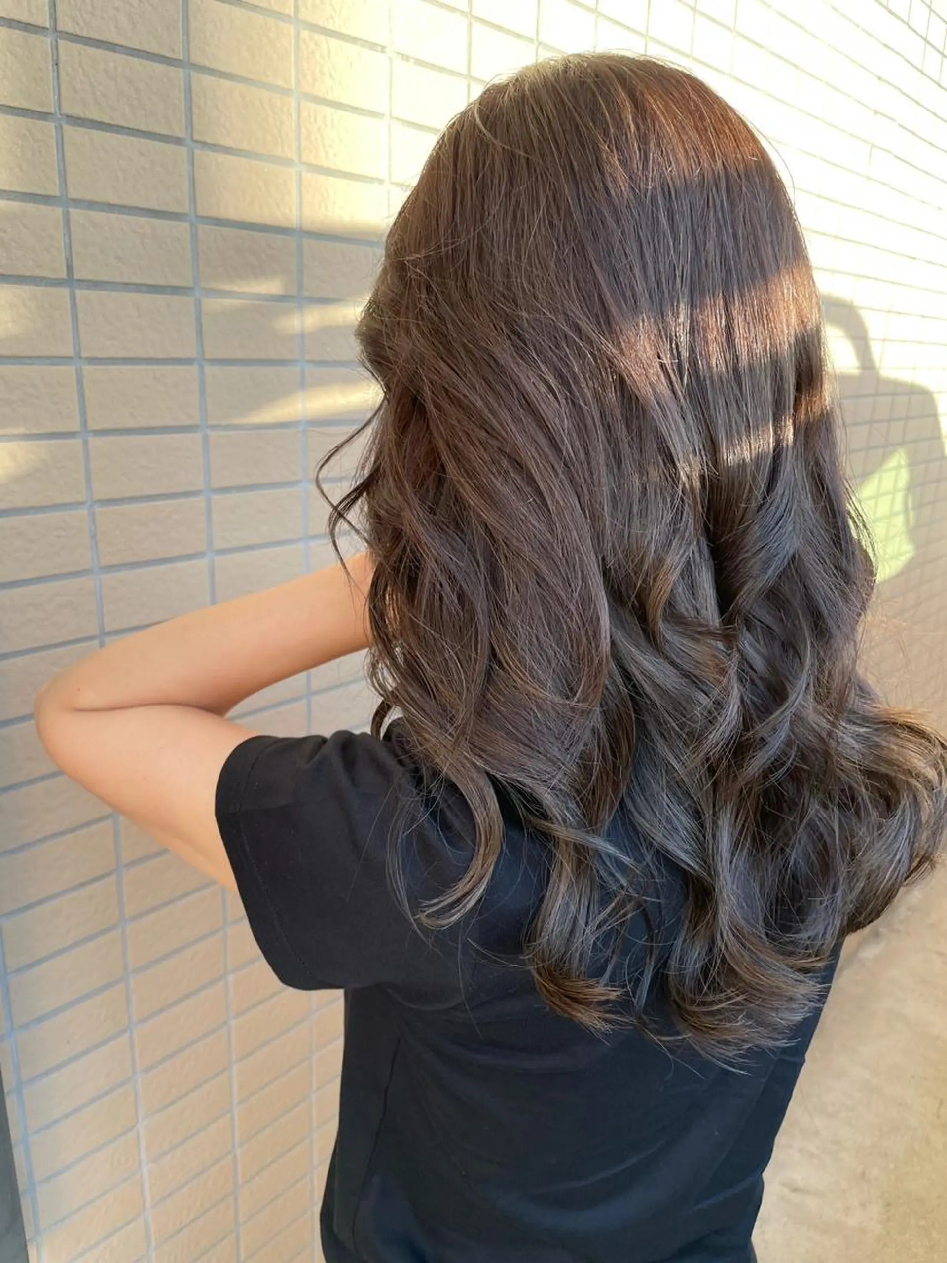 ロング 坂野 結子のヘアスタイル