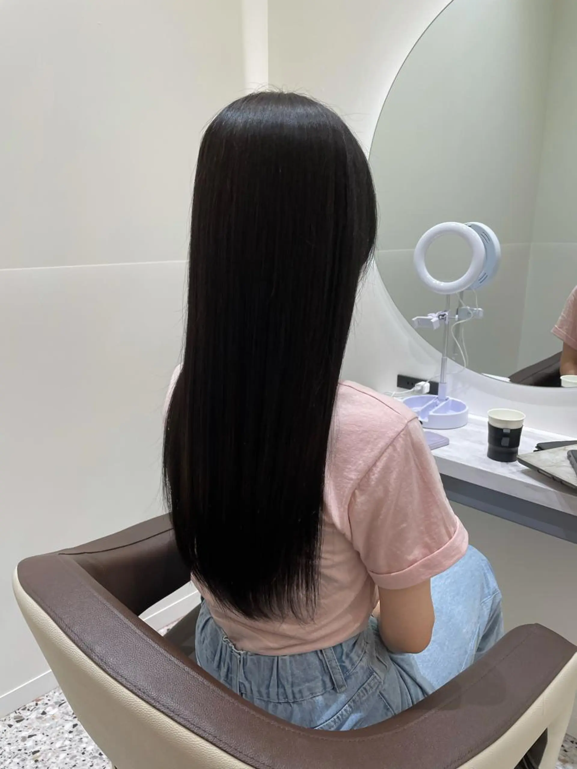 ロング カット ヘアカラー トリートメント レイヤー/ハッシュ 渋谷/サッタのヘアスタイル