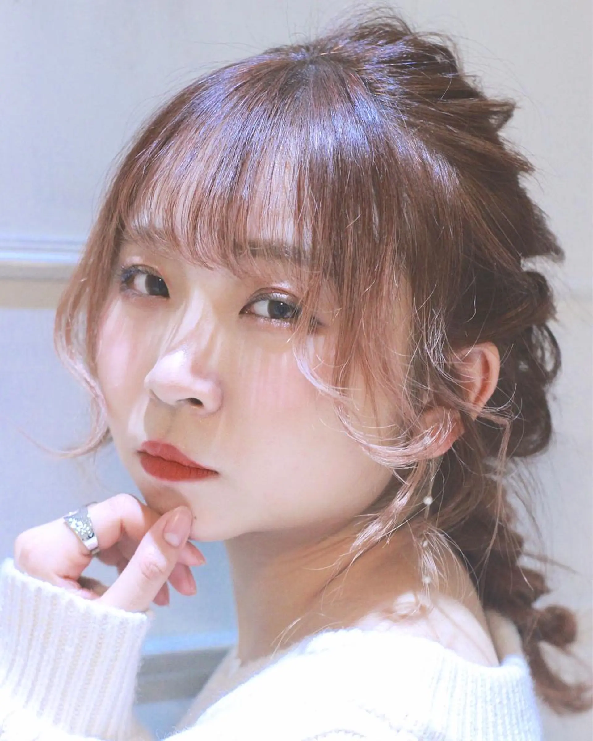 ミディアム ヘアアレンジ 韓国風レイヤーカット 🇰🇷❕モカのヘアスタイル