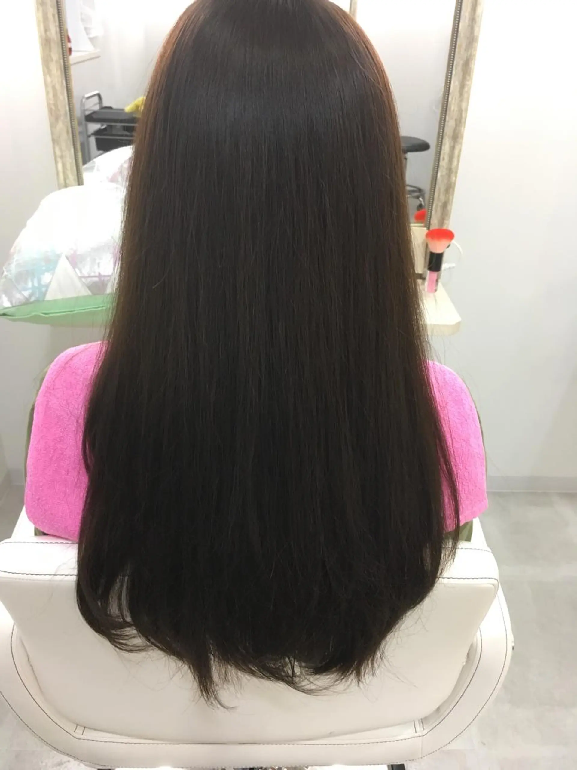 セミロング ロング カラー アッシュ ダークアッシュ 髪質改善 中川　翔のヘアスタイル
