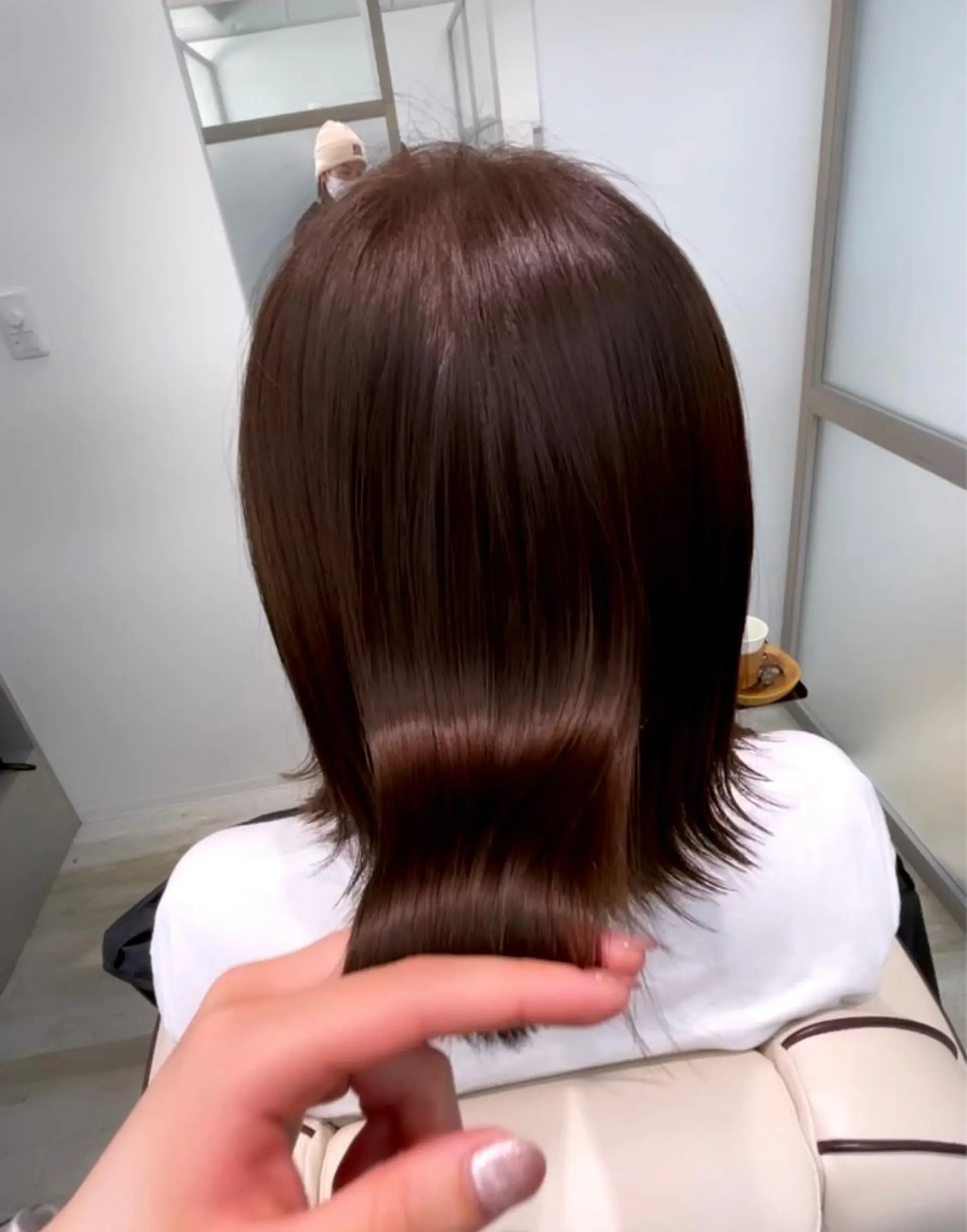 ミディアム カラー カット 縮毛矯正 トリートメント 🫧MITO カイレアサロン🫧のヘアスタイル
