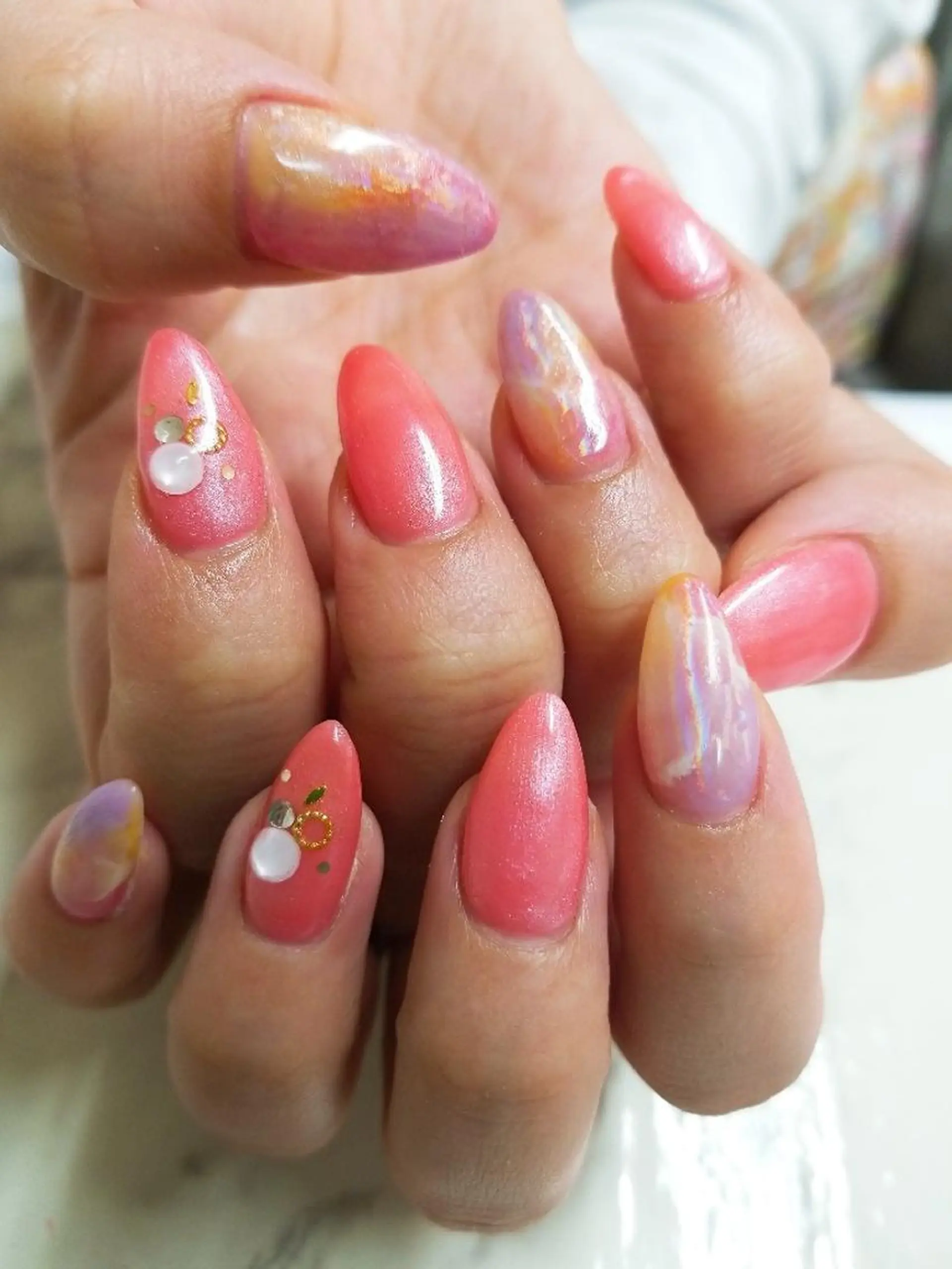 ネイル スカルプ指名No.1 河野　雑誌掲載サロンのネイルデザイン