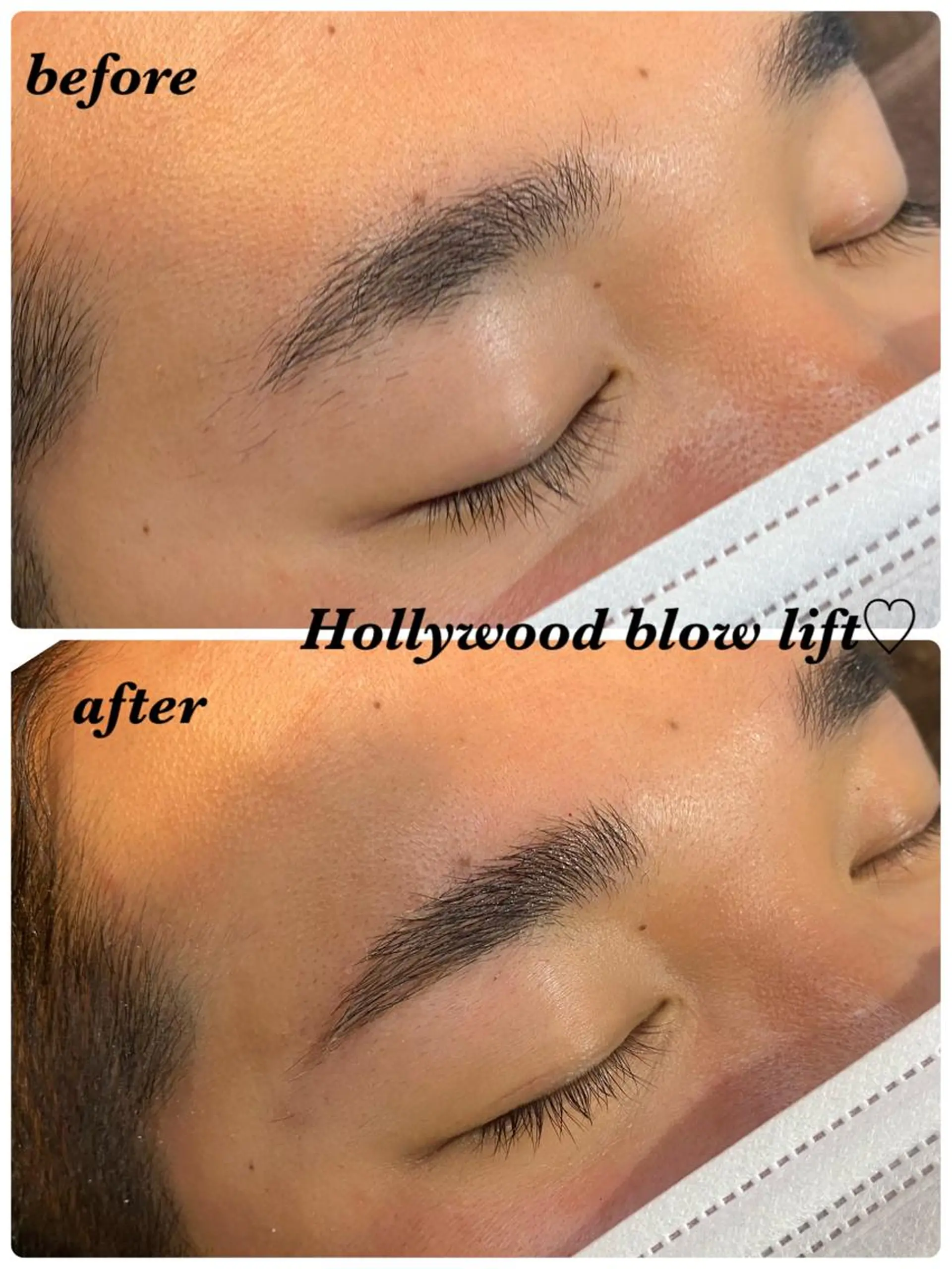 アイブロウ ハリウッドブロウリフト ハーブピーリング/韓国肌管理/フェイシャル/毛穴洗浄/眉毛/顔脱毛【糸脱毛専門】rev所属・ハーブピーリング専門 毛穴洗浄❤️眉waxのエステ・リラクイメージ