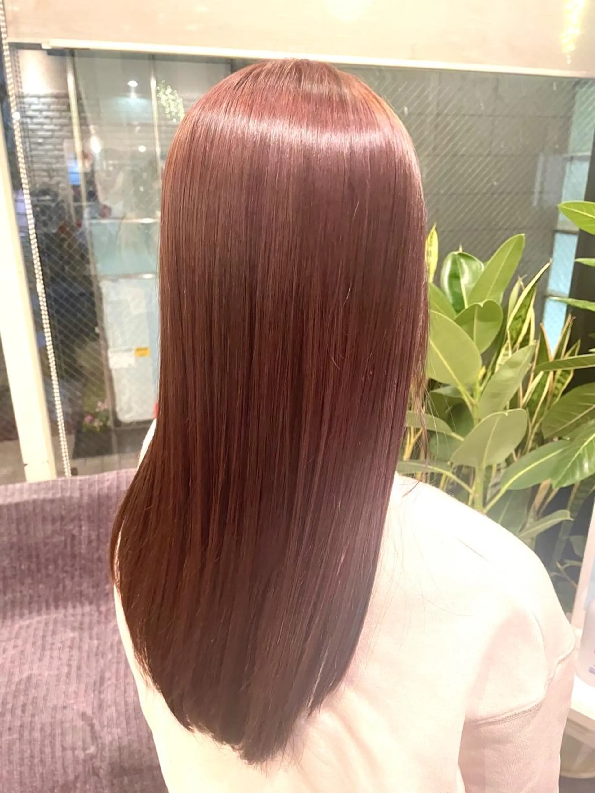カラー ブラウンカラー ピンクカラー ♡レイヤーボブ パーマ/うらら♡のヘアスタイル