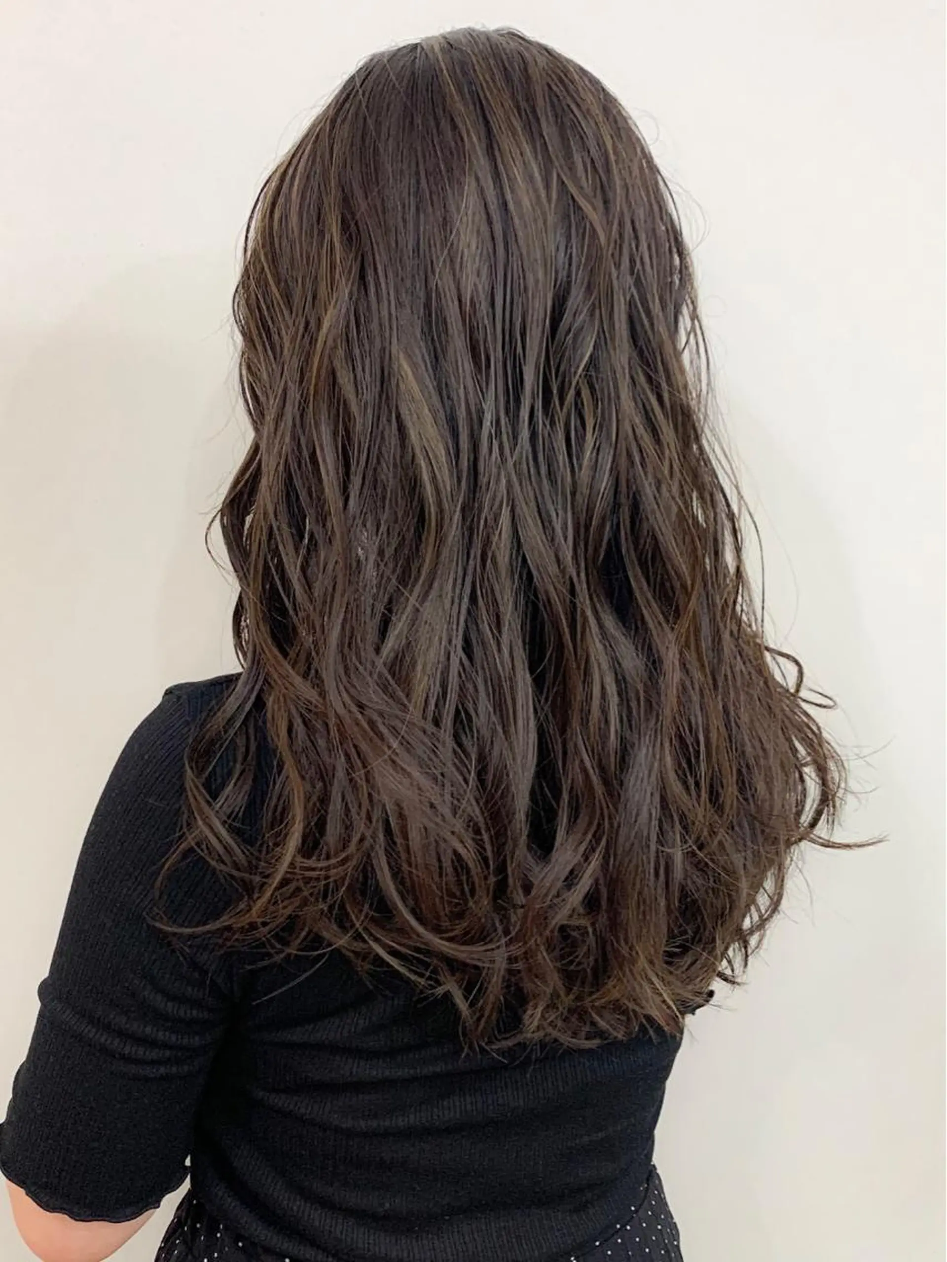 ロング カラー ハイライトカラー ハイライト 渋谷ブリーチカラー 韓国ヘアyuikoのヘアスタイル