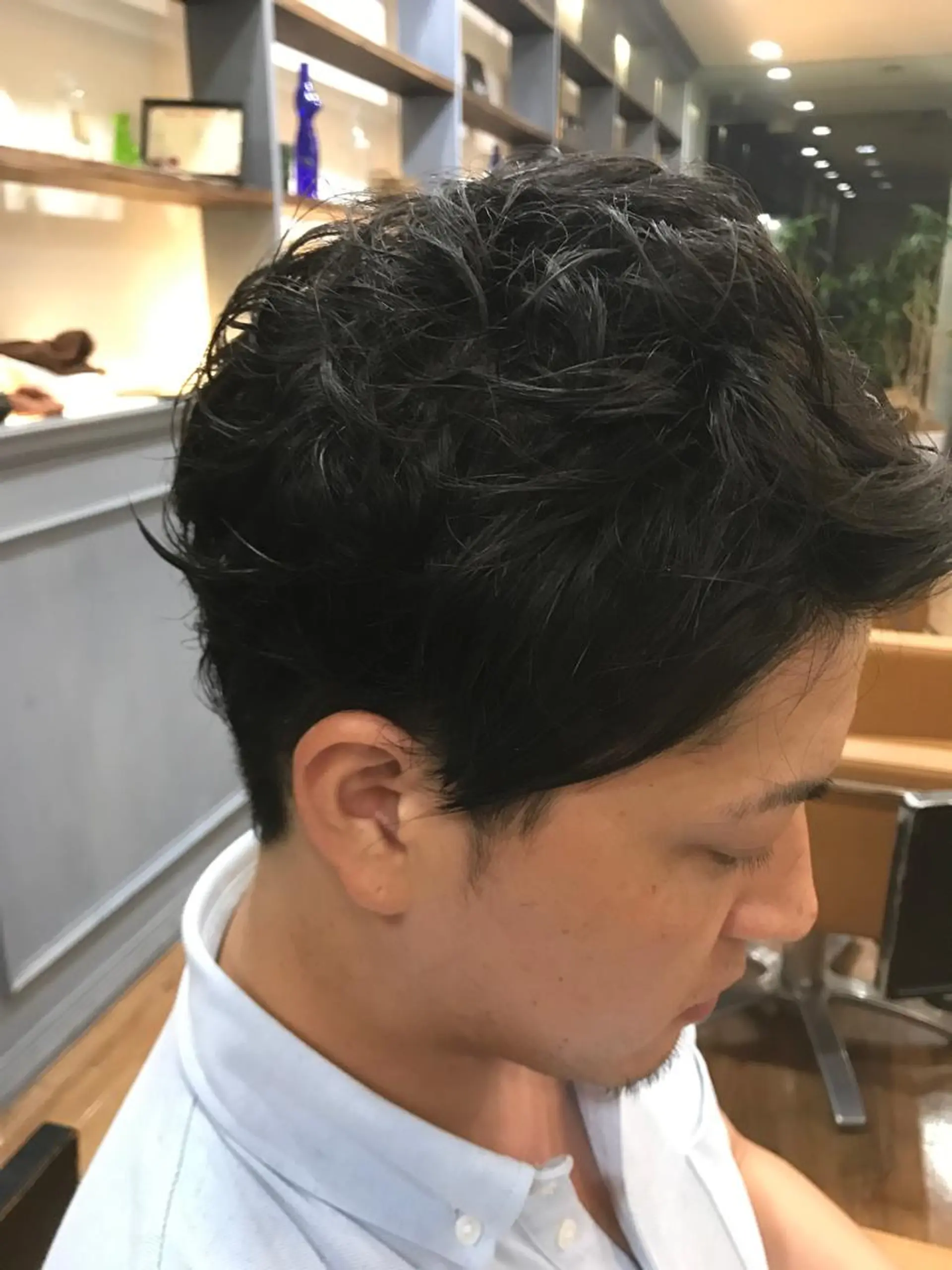 メンズ メンズパーマ 刈り上げ ひろせ かなのヘアスタイル