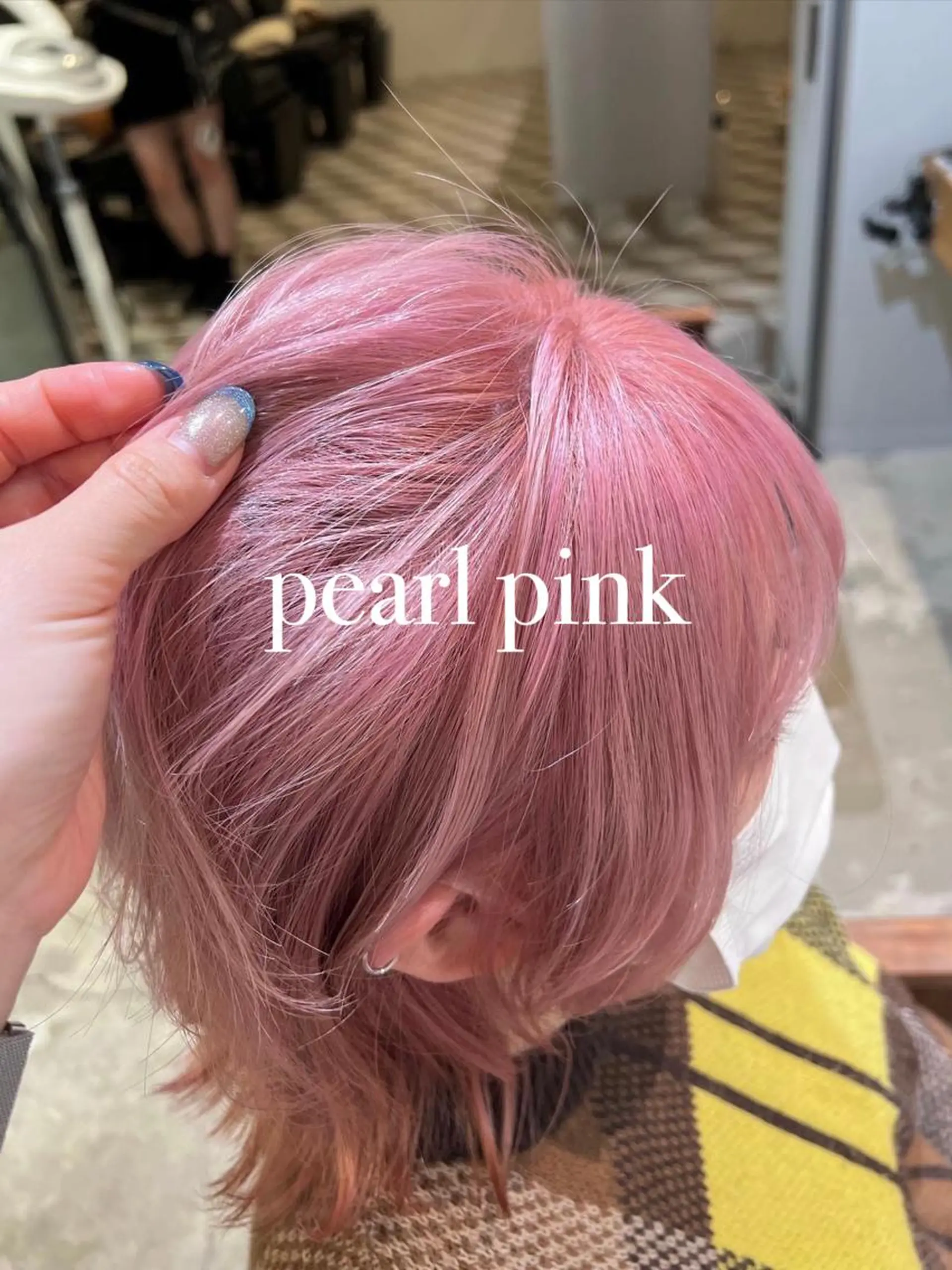 ショート カラー ピンクカラー Kana 🍋 ハイトーン【高円寺】のヘアスタイル