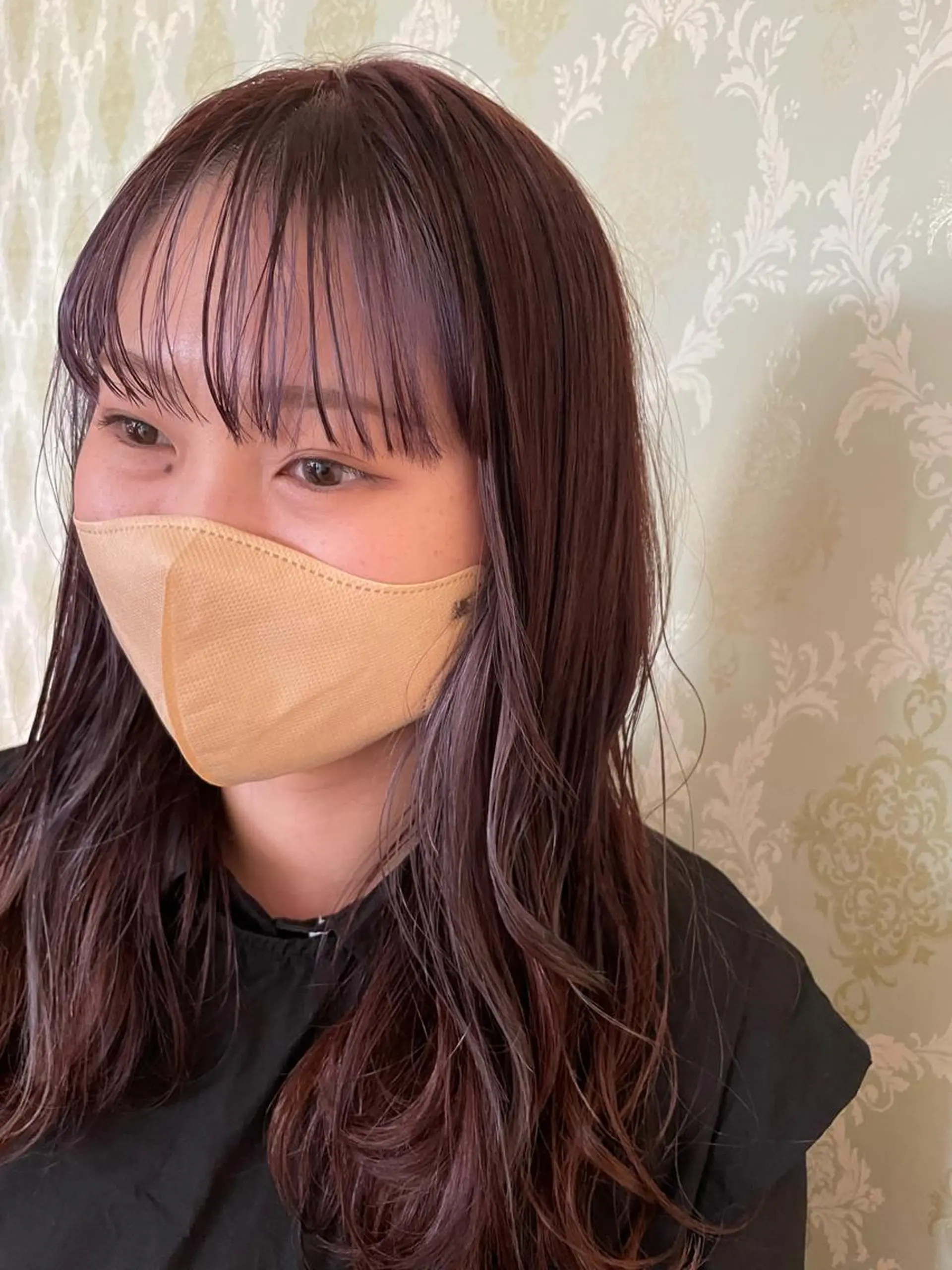 ロング カラー ブラウンカラー ラベンダーカラー ピンクカラー ピンクブラウン パープルカラー EARTH中島 秋桜久のヘアスタイル