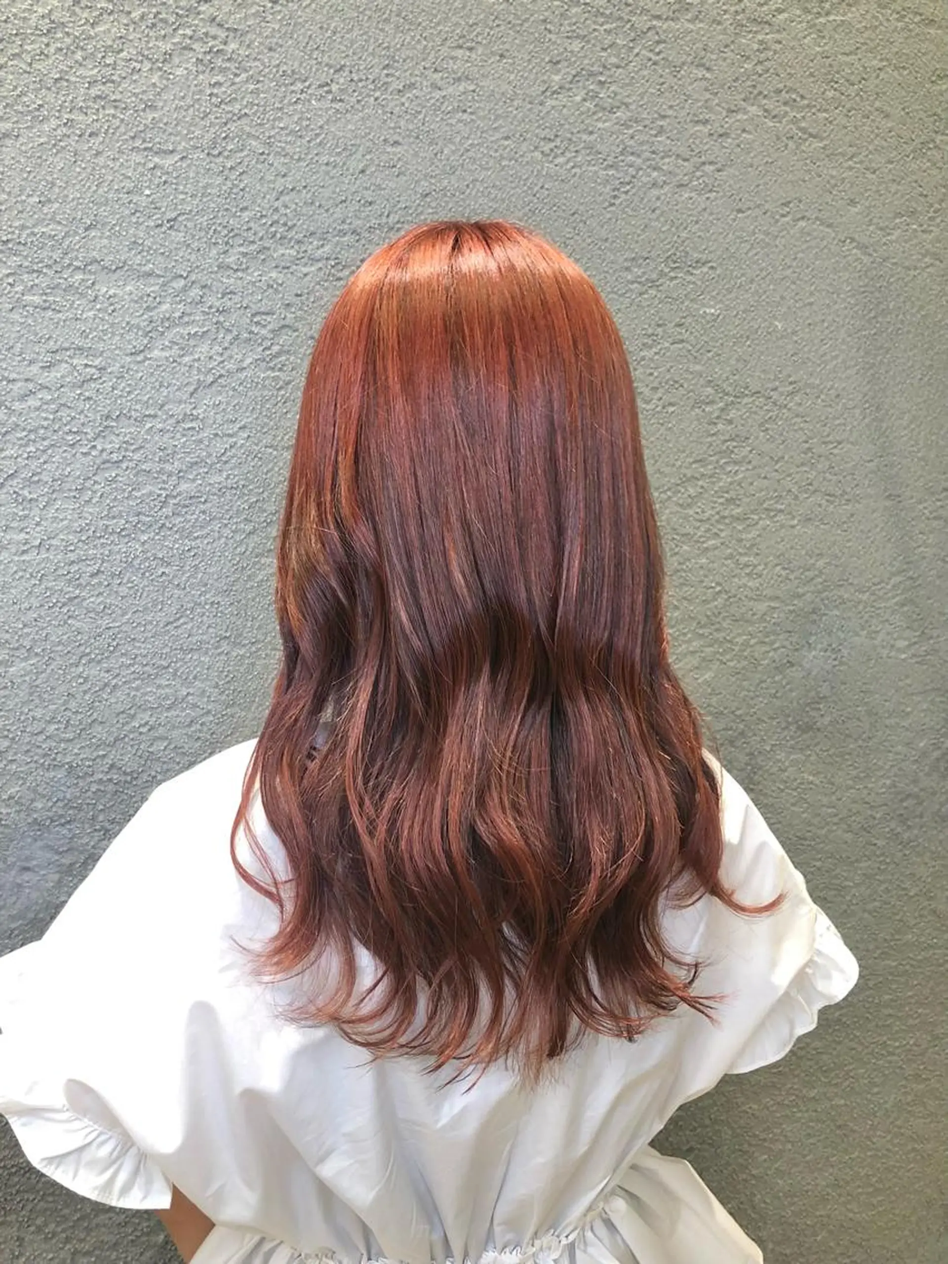 ロング カラー ピンクカラー 村上 佳織のヘアスタイル