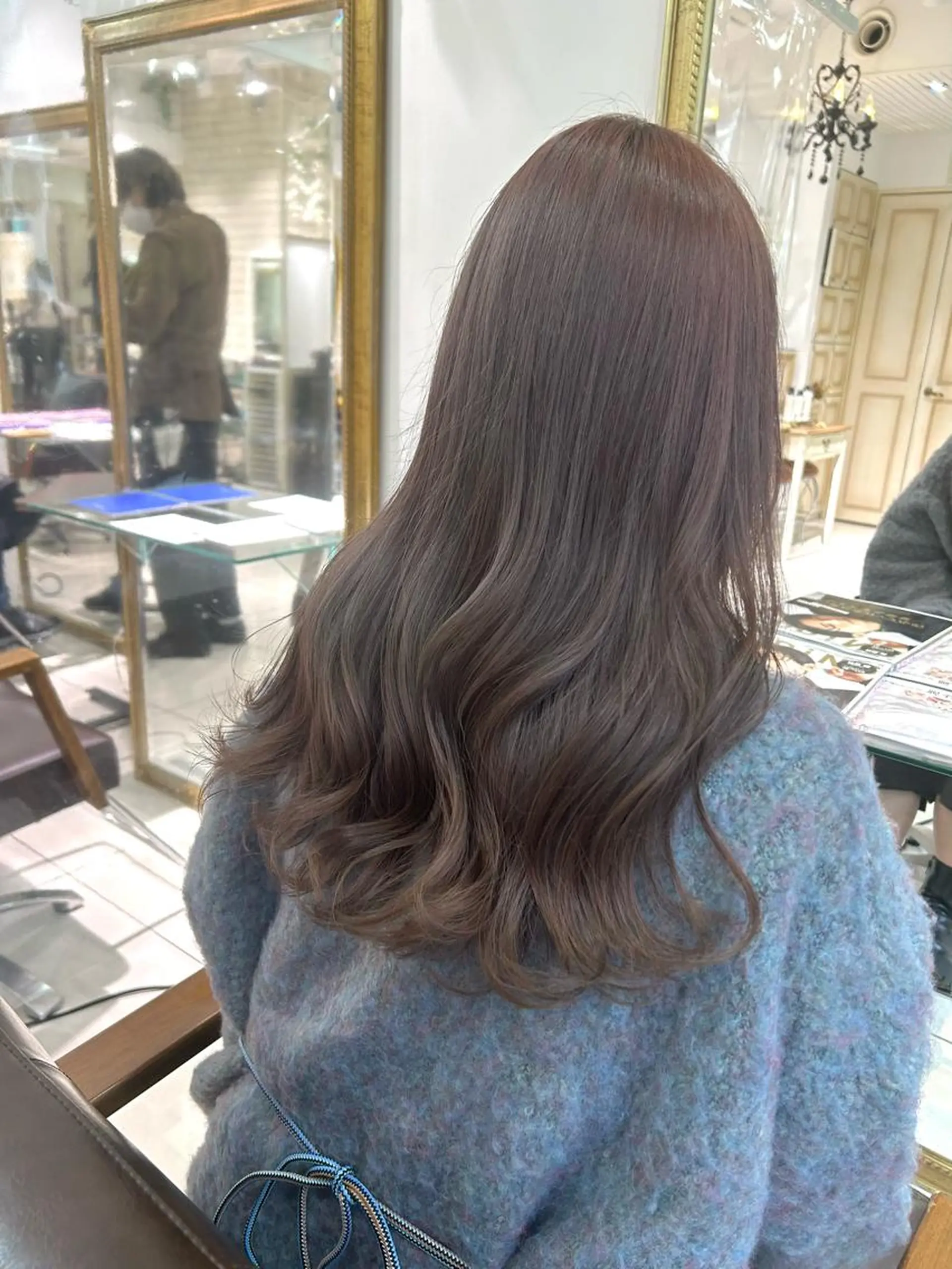 ロング カラー ヘアアレンジ ブラウンカラー グレージュ 透明感カラー 古山 結季🌙🖤のヘアスタイル