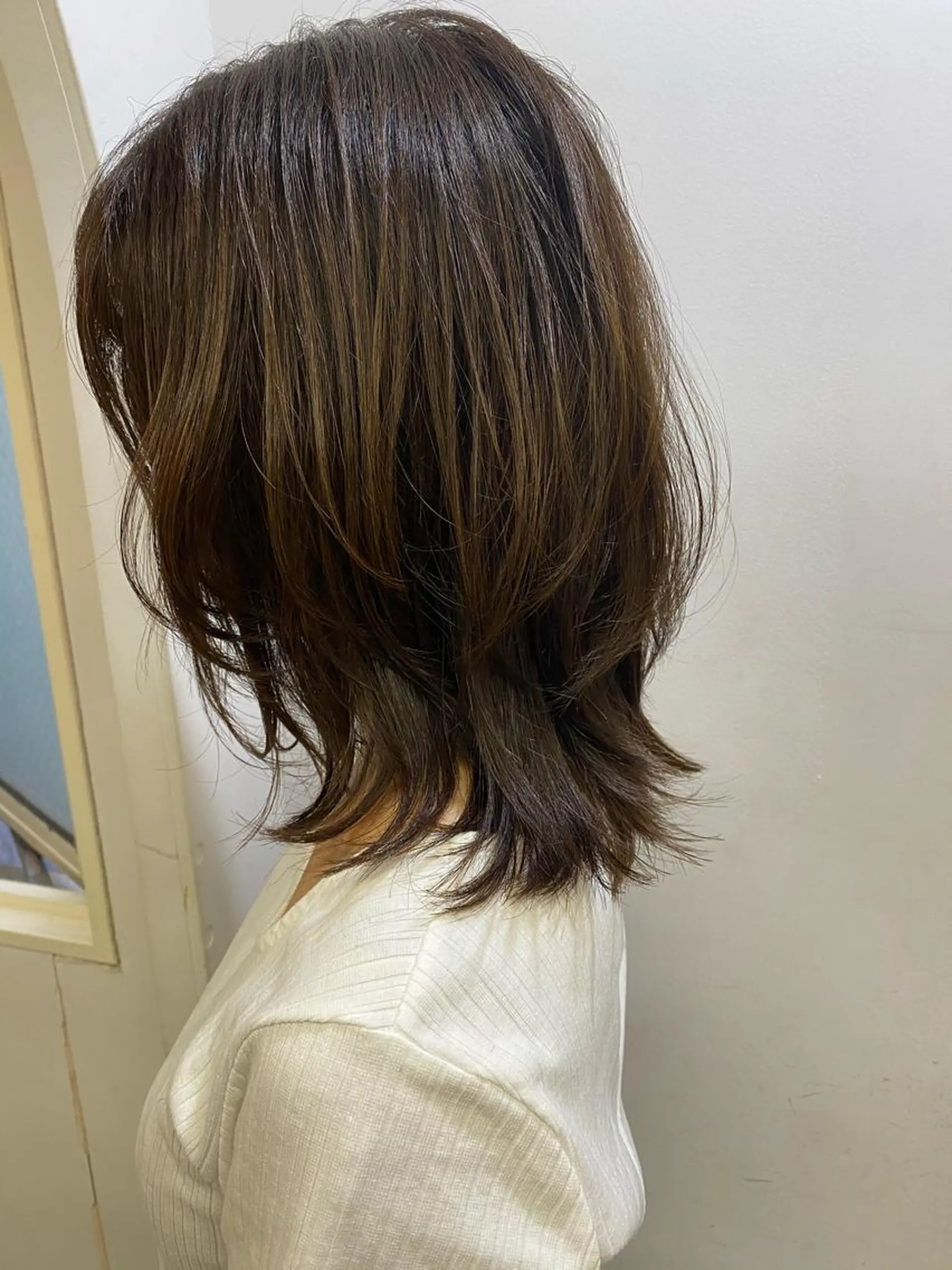ミディアム 西尾 隆介のヘアスタイル