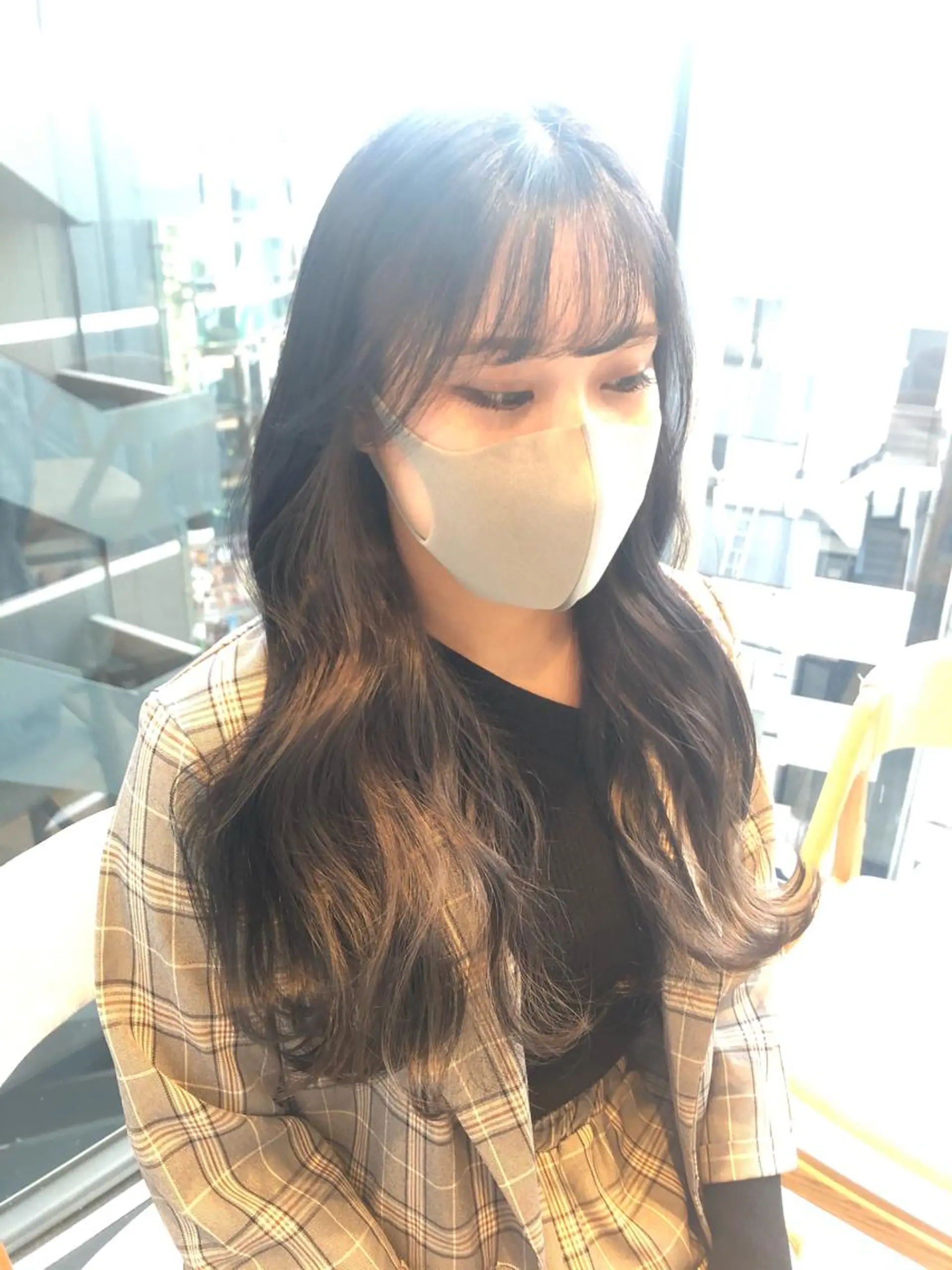 ロング 韓国風ヘア ヘアカラー ❤︎︎韓国ヘア❤︎︎ 𝑺𝒉𝒊𝒉𝒐のヘアスタイル