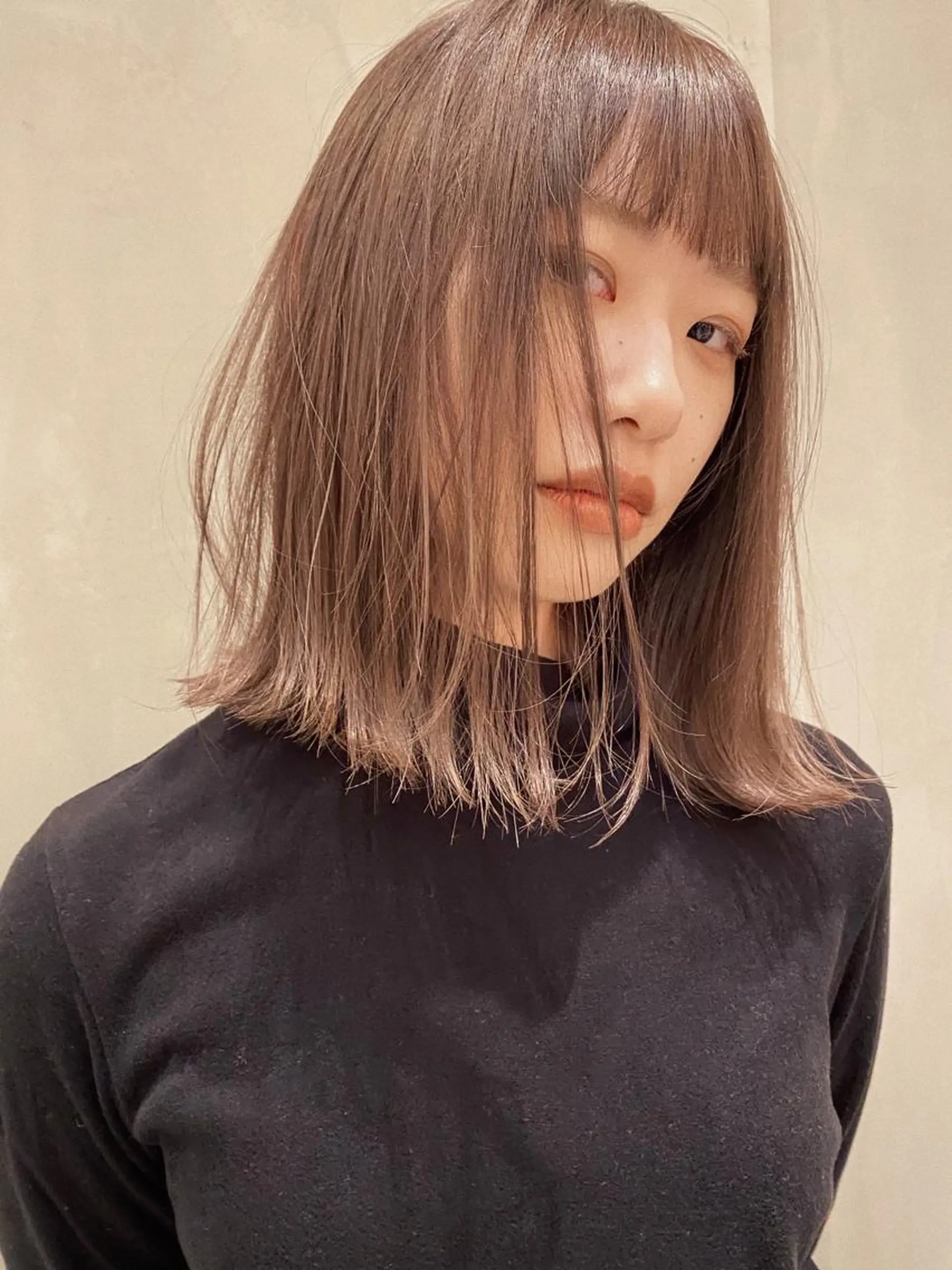 ミディアム カラー ヨシモトリョウ 髪質改善/美髪のヘアスタイル