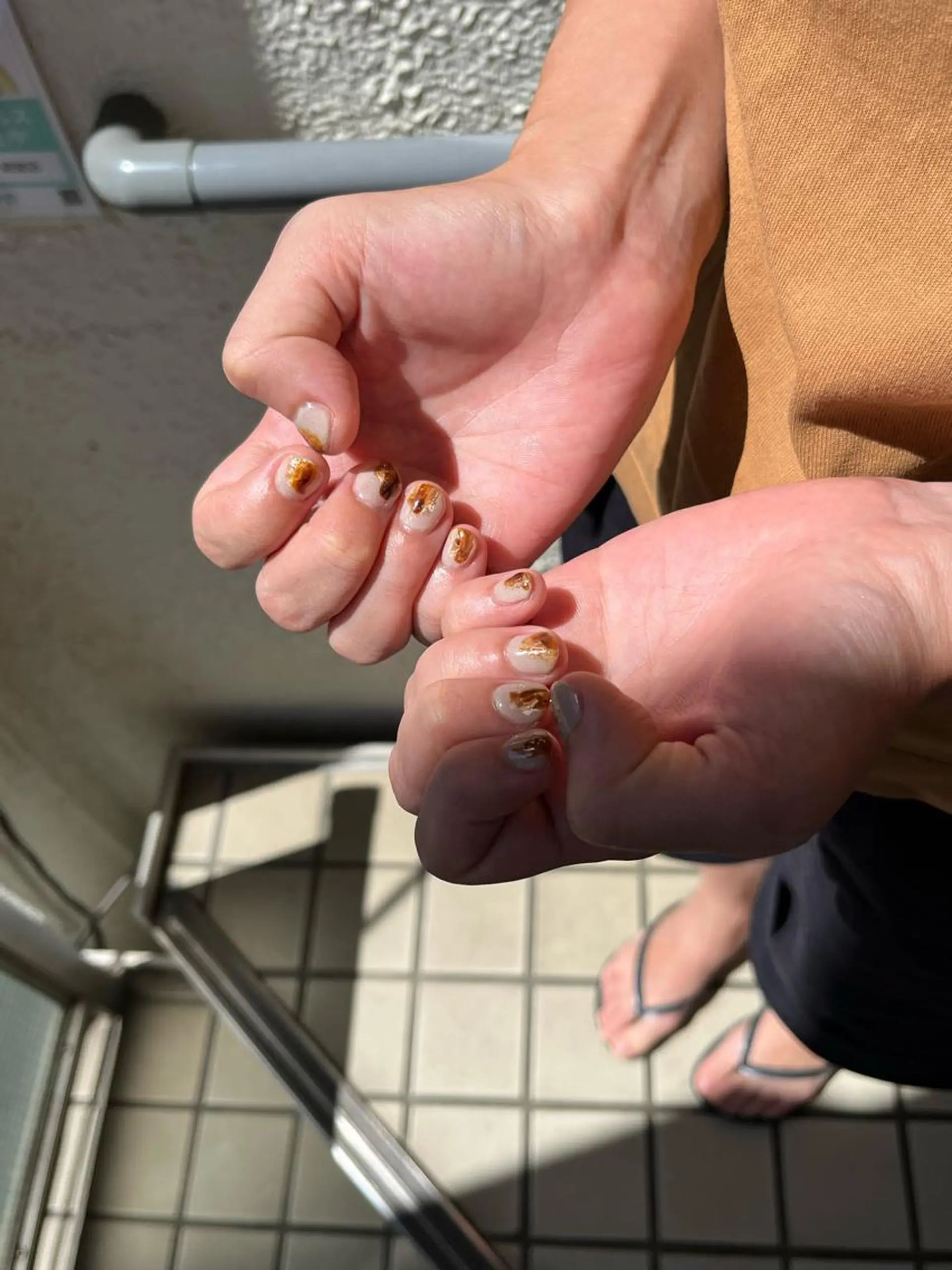 ロング ネイル ウスイマイコ カット/ケアカラーのヘアスタイル