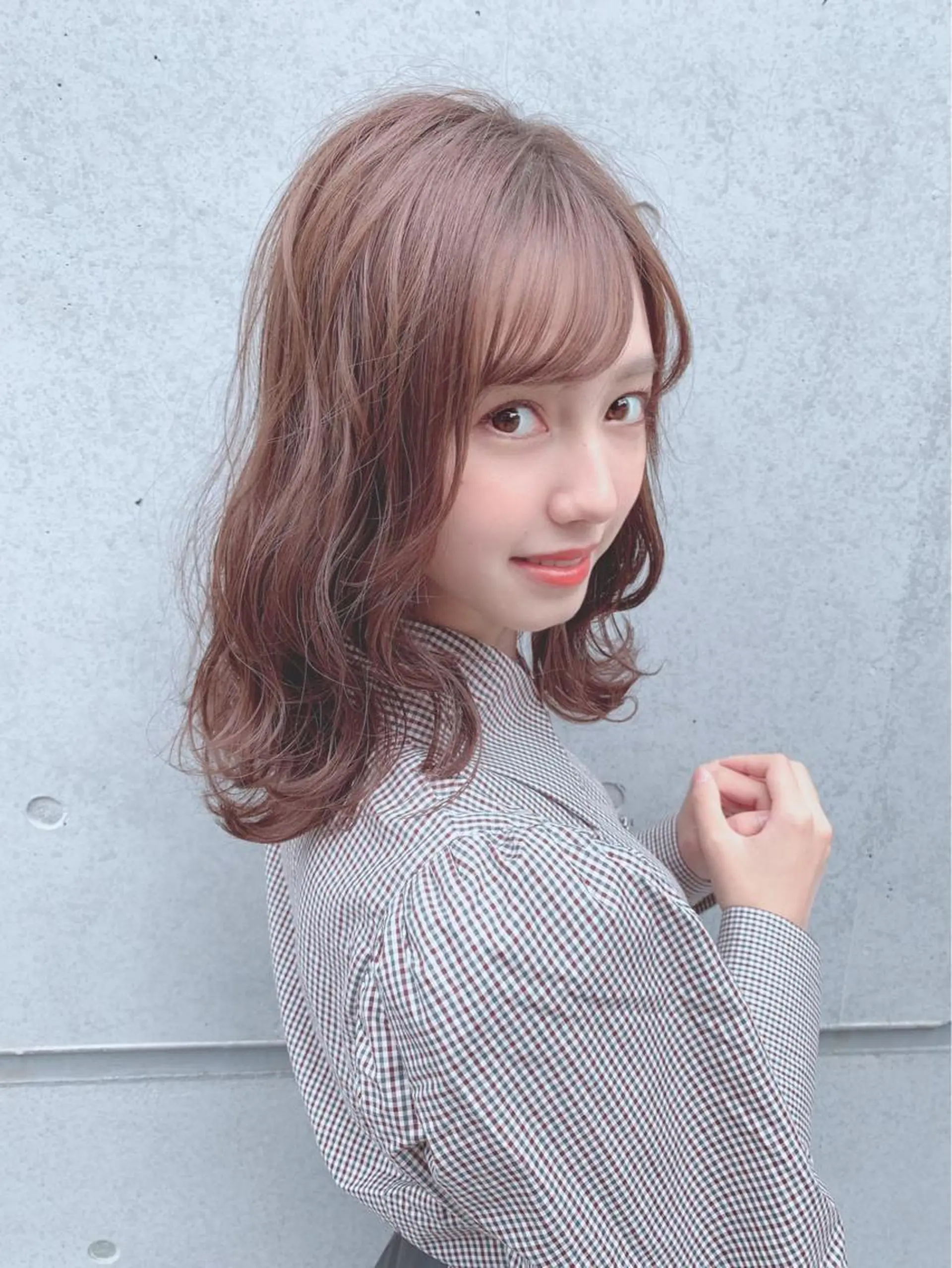 ミディアム カラー パーマ ヘアアレンジ 【公式】amble luxe池袋東口🩷のヘアスタイル