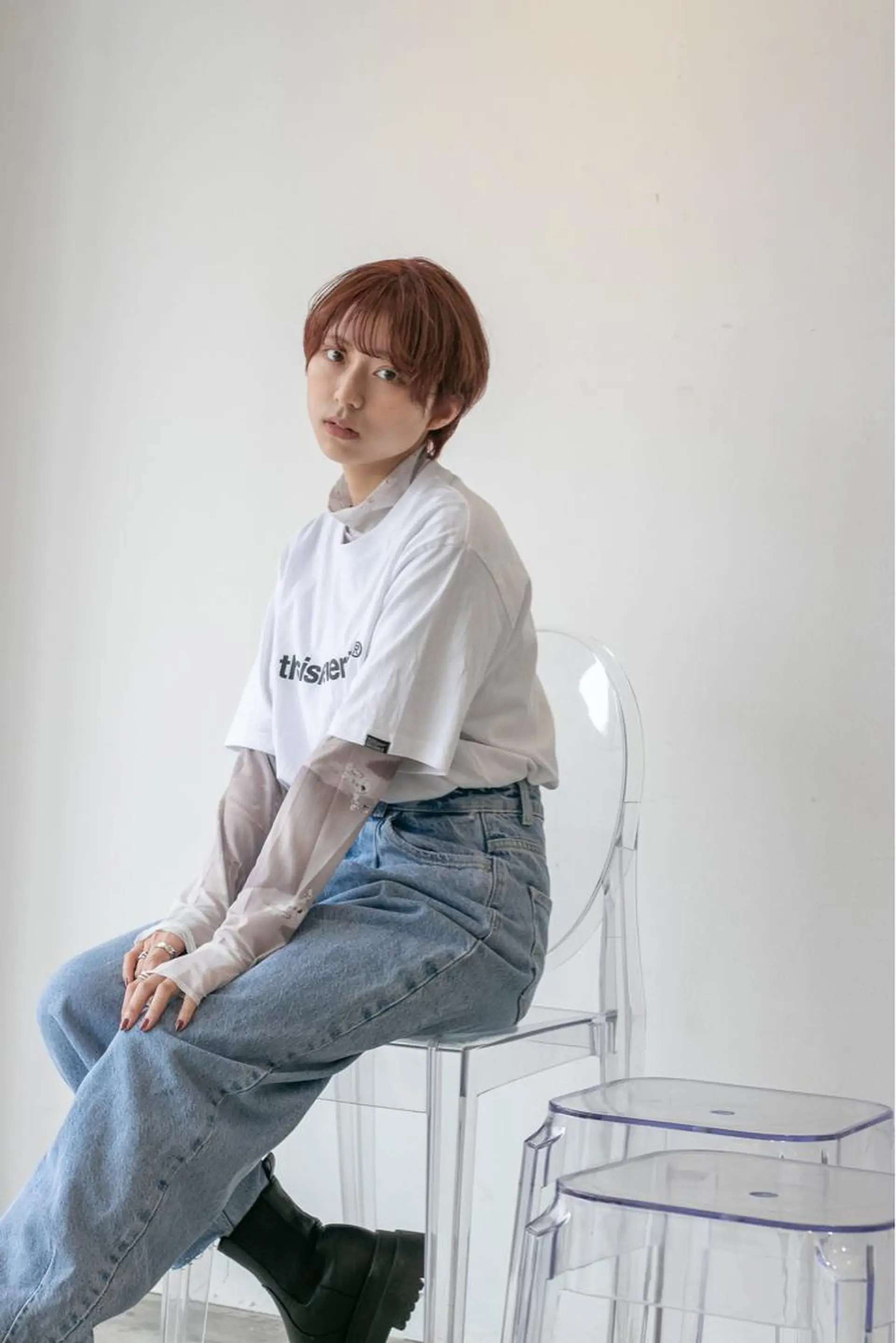 ショート カラー 一ノ瀬 暁のヘアスタイル