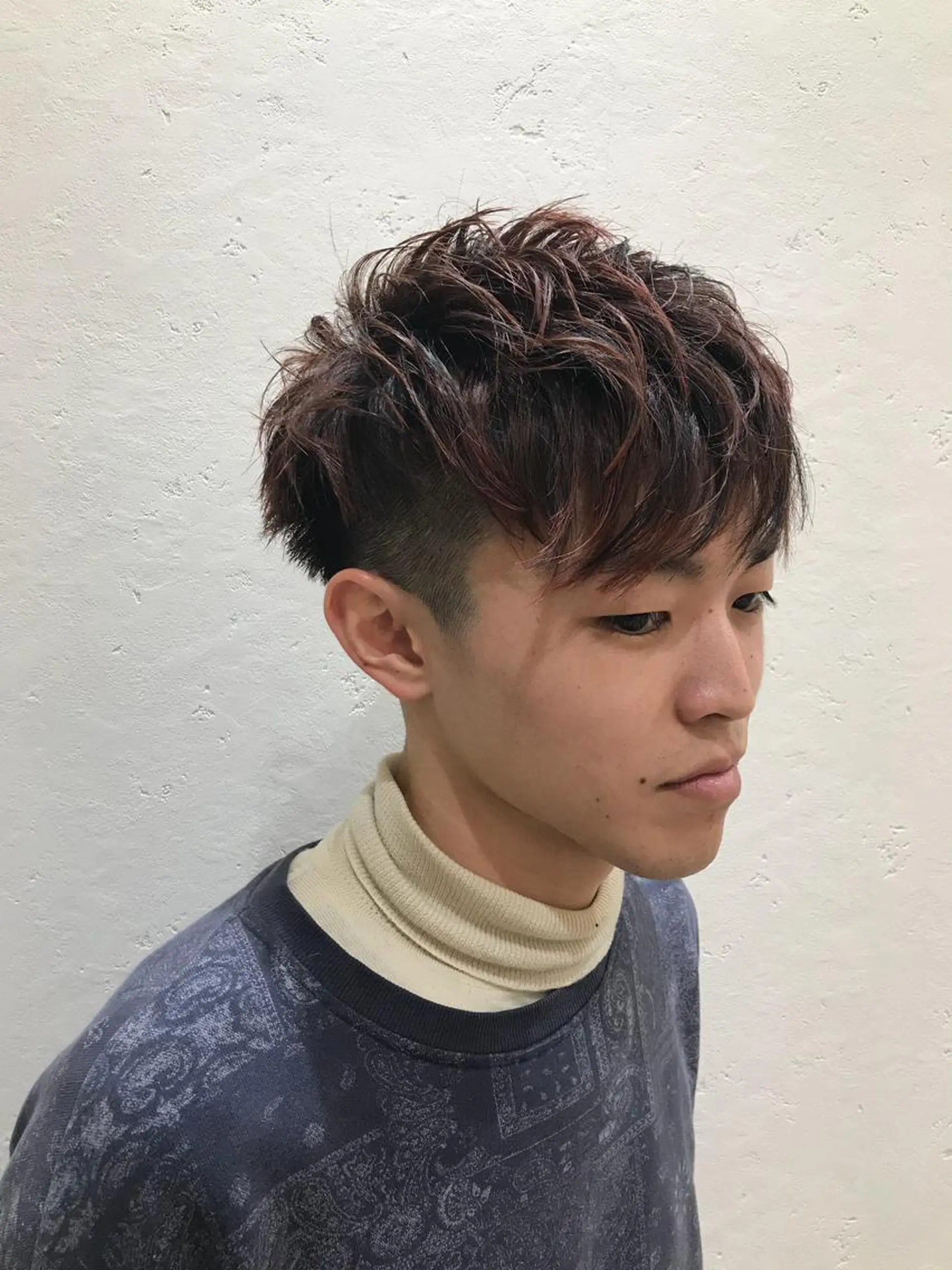 ショート カラー メンズ カット パーマ Vir by browのヘアスタイル