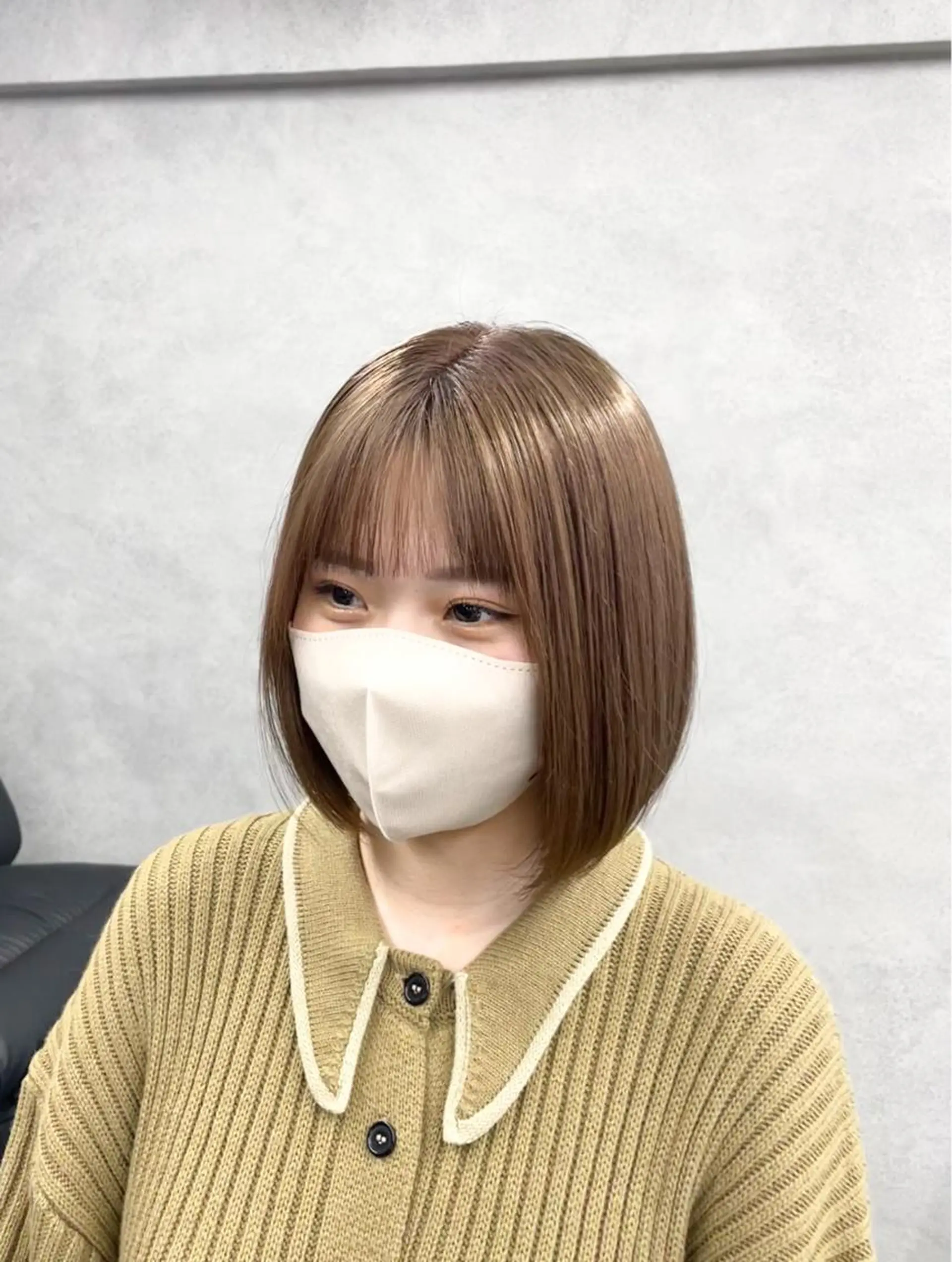 ショート カラー パーマ ヘアアレンジ メンズ キッズ ネイル マツエク・マツパ アイブロウ ベージュカラー ボブ 大人スタイル 太田のヘアスタイル