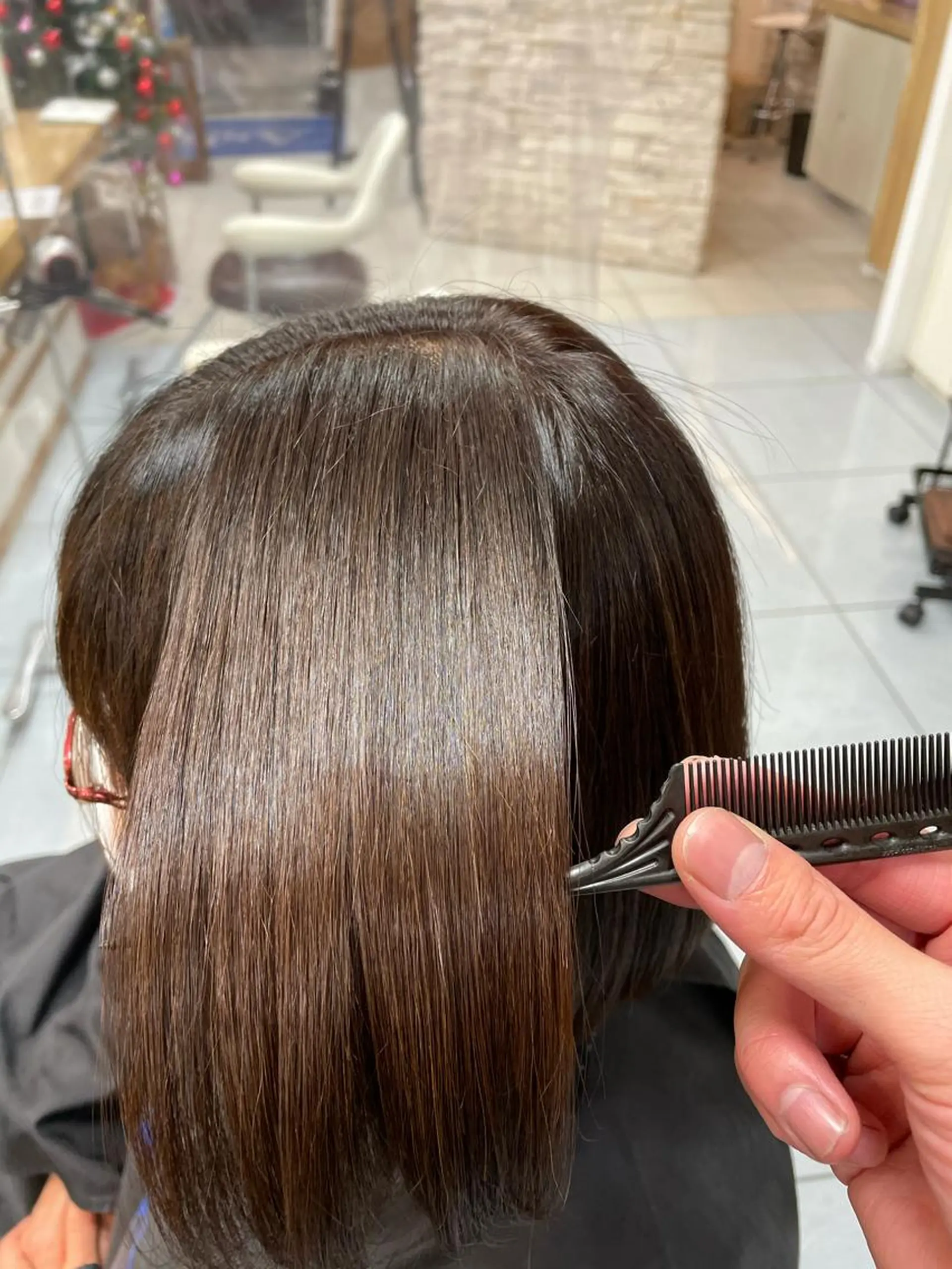 ショート カット 縮毛矯正 トリートメント 縮毛/レイヤー 韓国/橋口のヘアスタイル