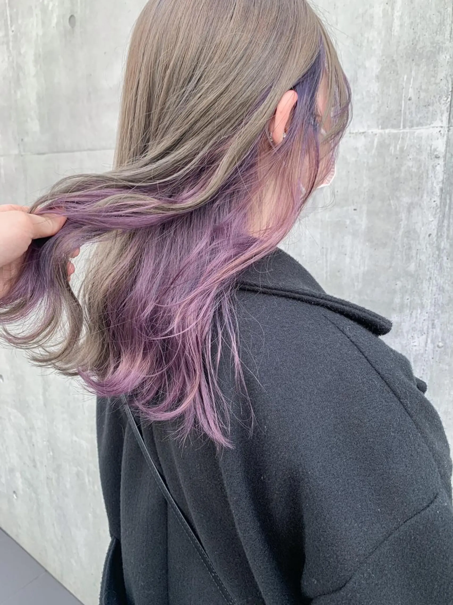 ミディアム カラー ヘアアレンジ ヘアカラー トリートメント yuka .のヘアスタイル