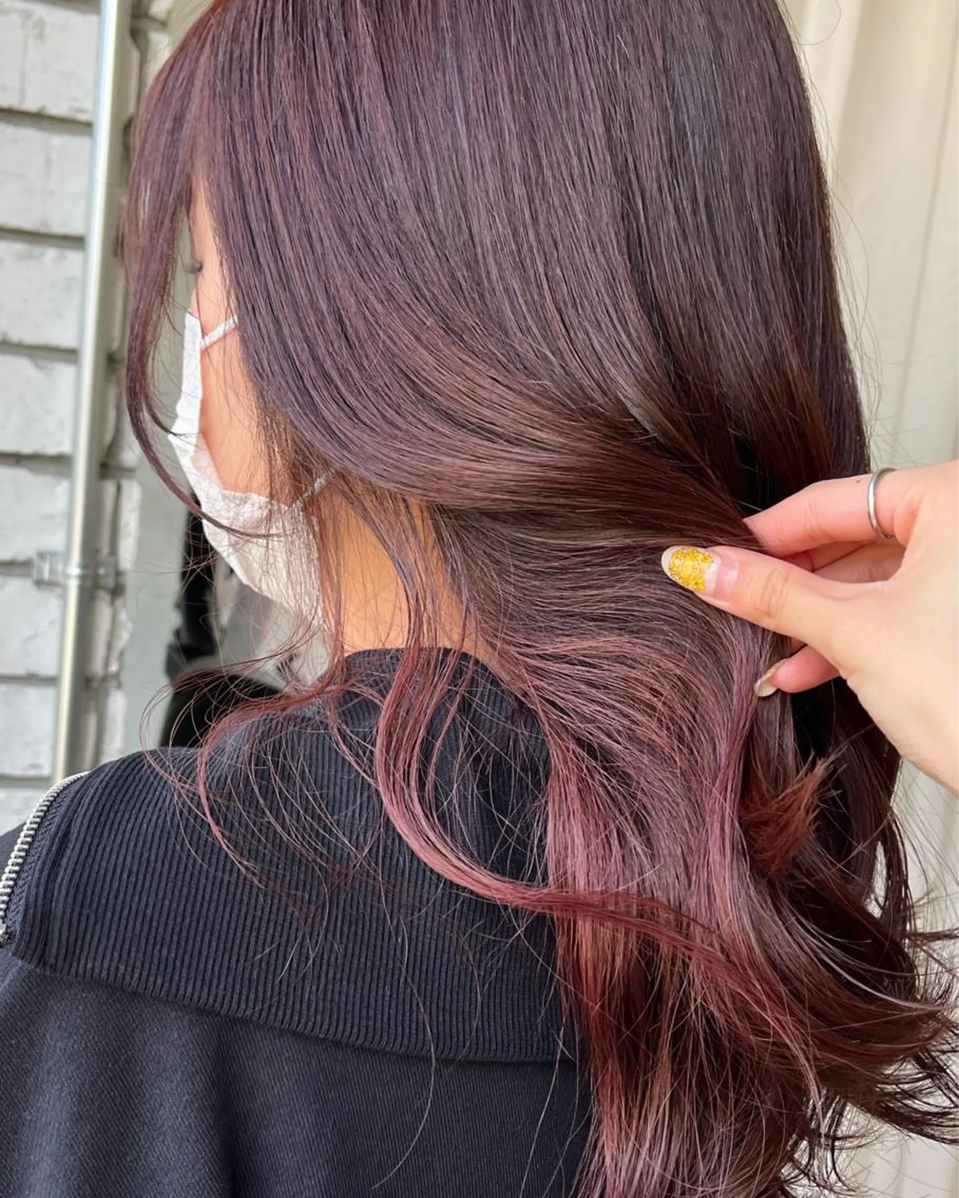 セミロング u n aのヘアスタイル