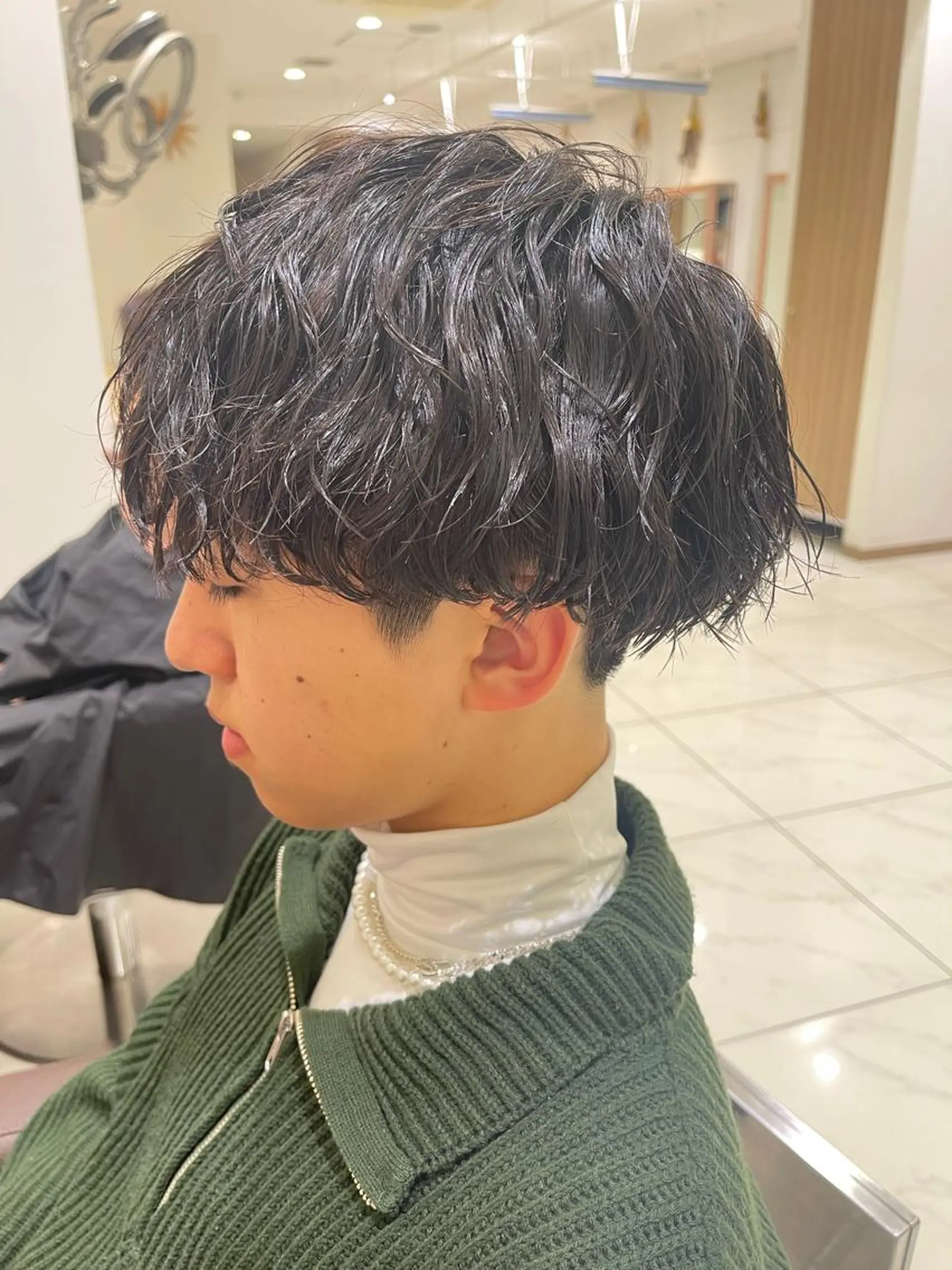 ショート パーマ メンズ メンズパーマ メンズツイストパーマ ツイストスパイラルパーマ 波巻きパーマ スパイラルパーマ メンズパーマ特化/ メッシュ/薫/店長のヘアスタイル