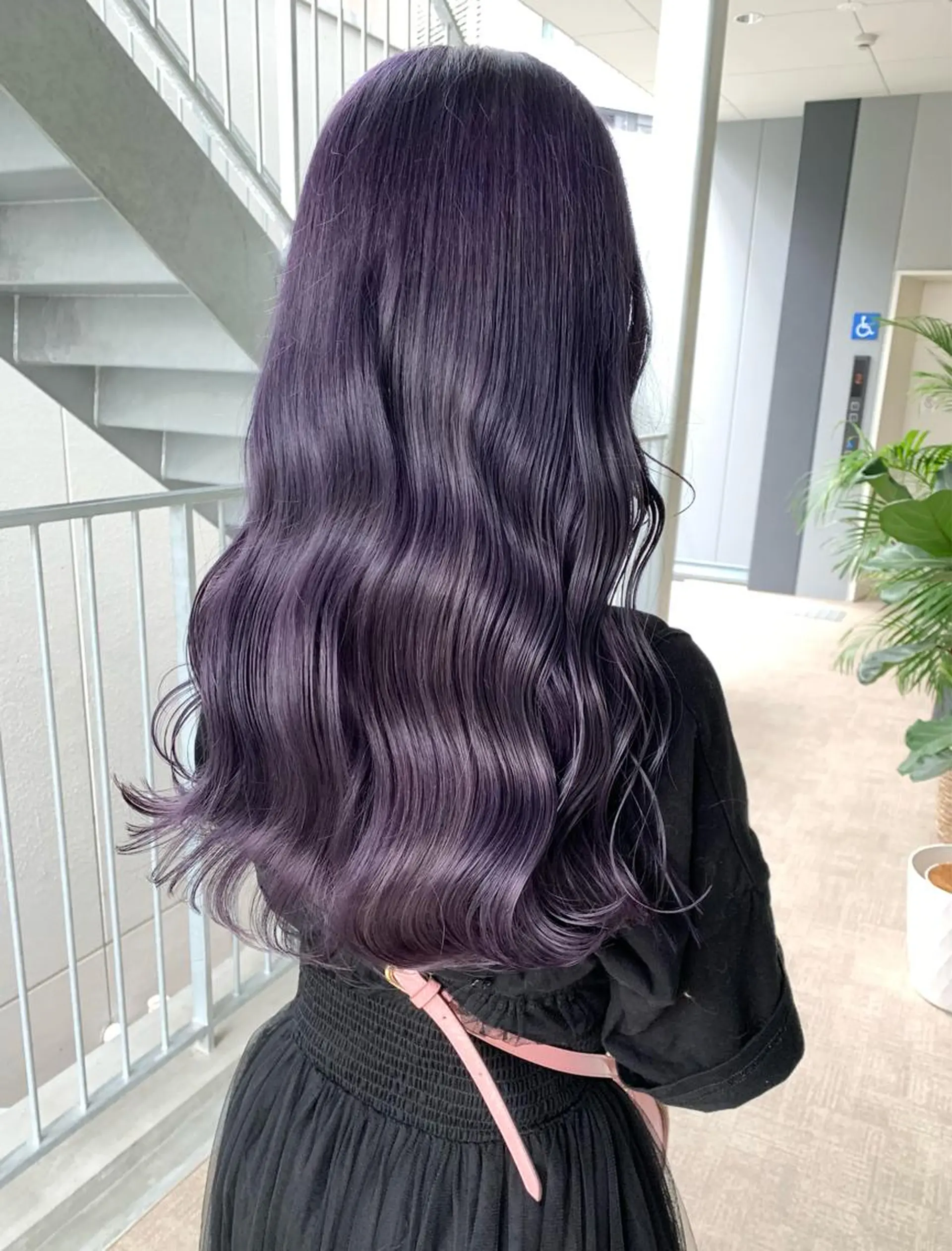 ロング カラー ブルーカラー ブルーラベンダー ラベンダーカラー ヘアカラー 樫原裕二/レイヤー カット/透明感カラーのヘアスタイル