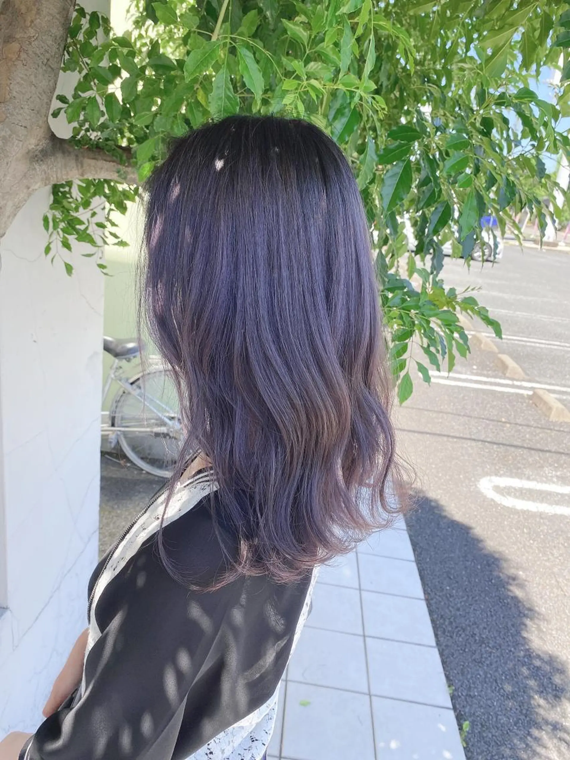 セミロング ヘアカラー 具志 正太のヘアスタイル