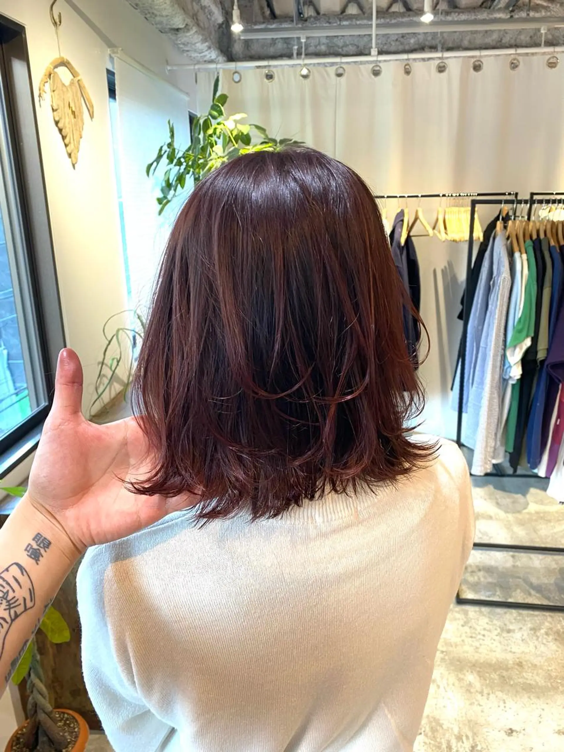 ショート カラー ボブレイヤー ボブ レイヤーカット トリートメント LATTE  渋谷所属・♡レイヤーカット れお♡のヘアスタイル