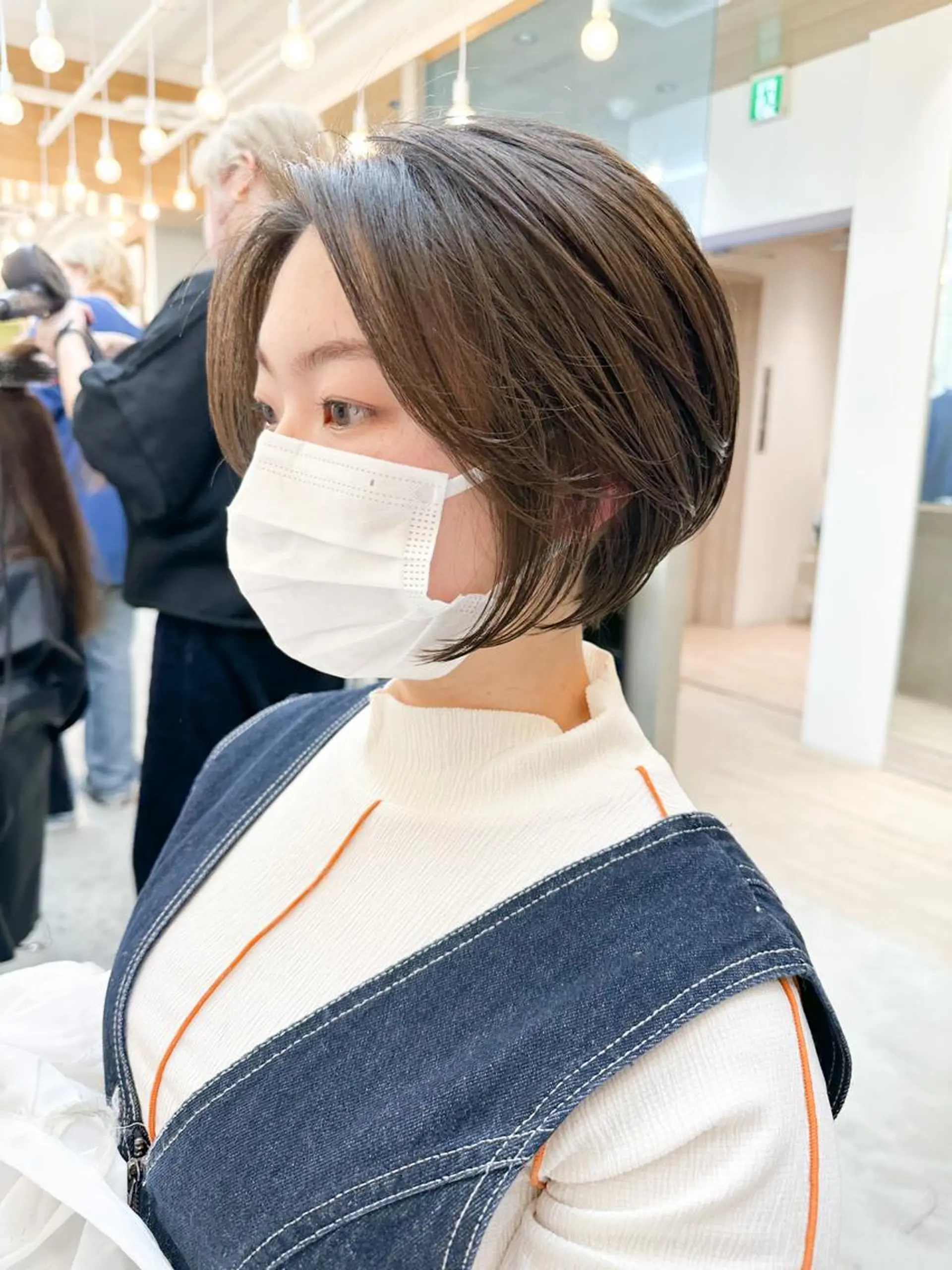 ショート パーマ ショートボブ ハンサムショート ボブ ショートヘア 外ハネヘア EMANON YOKOHAMA所属・横浜/ショート/ マンツーマン施術　丹のヘアスタイル