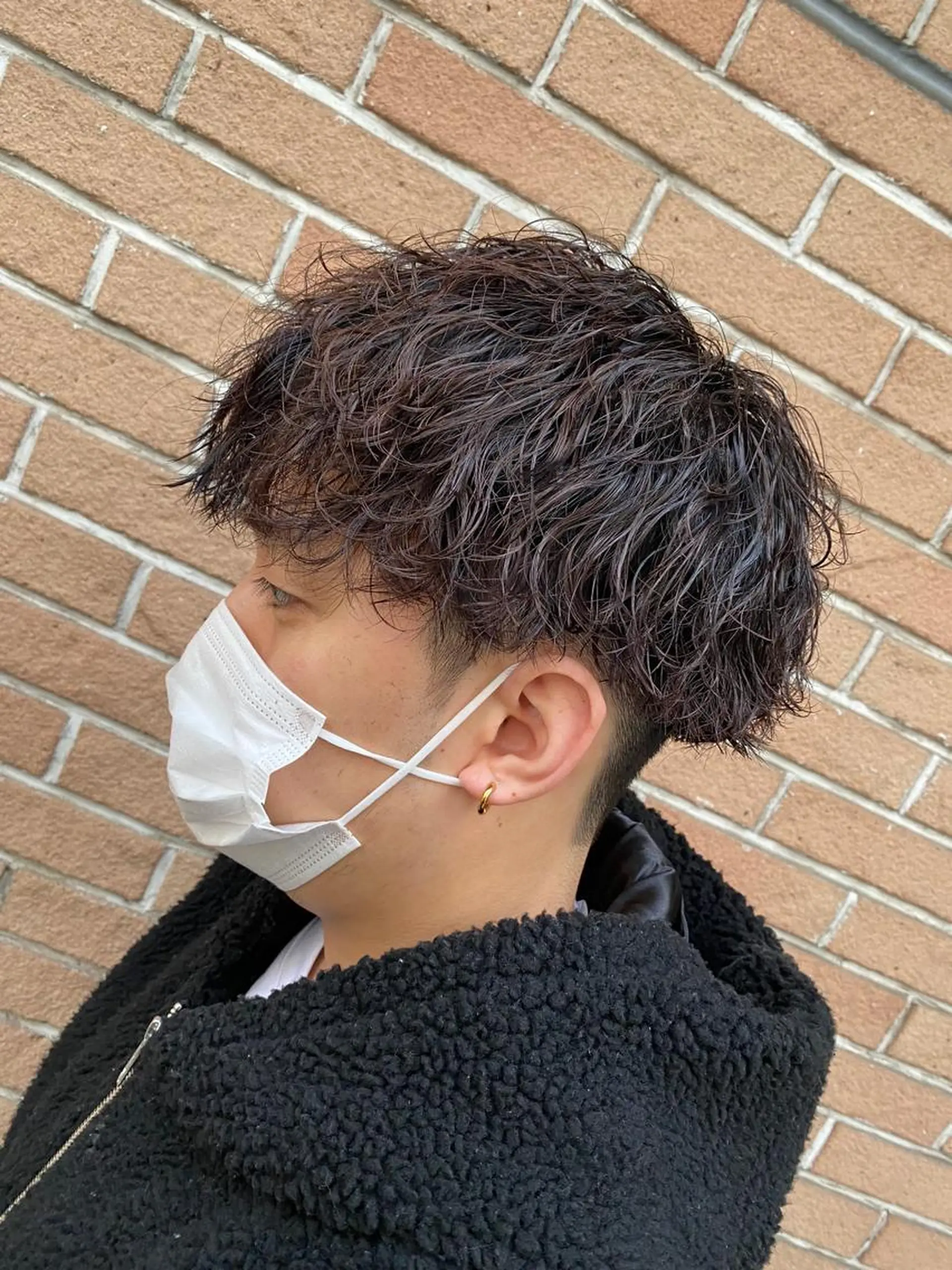 パーマ メンズ カット パーマ ヘアセット メンズブリーチカラー /パーマ ごーた立川のヘアスタイル