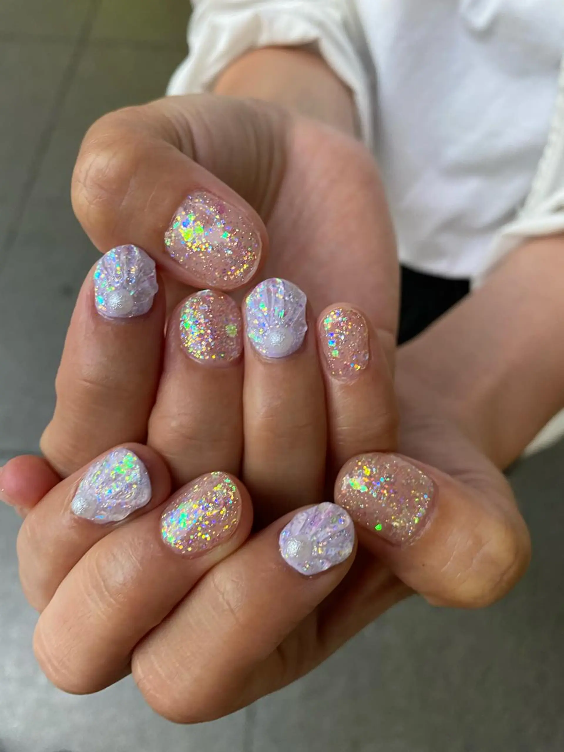 ネイル キラキラネイル 個性派／中韓ネイル SAKURAのネイルデザイン