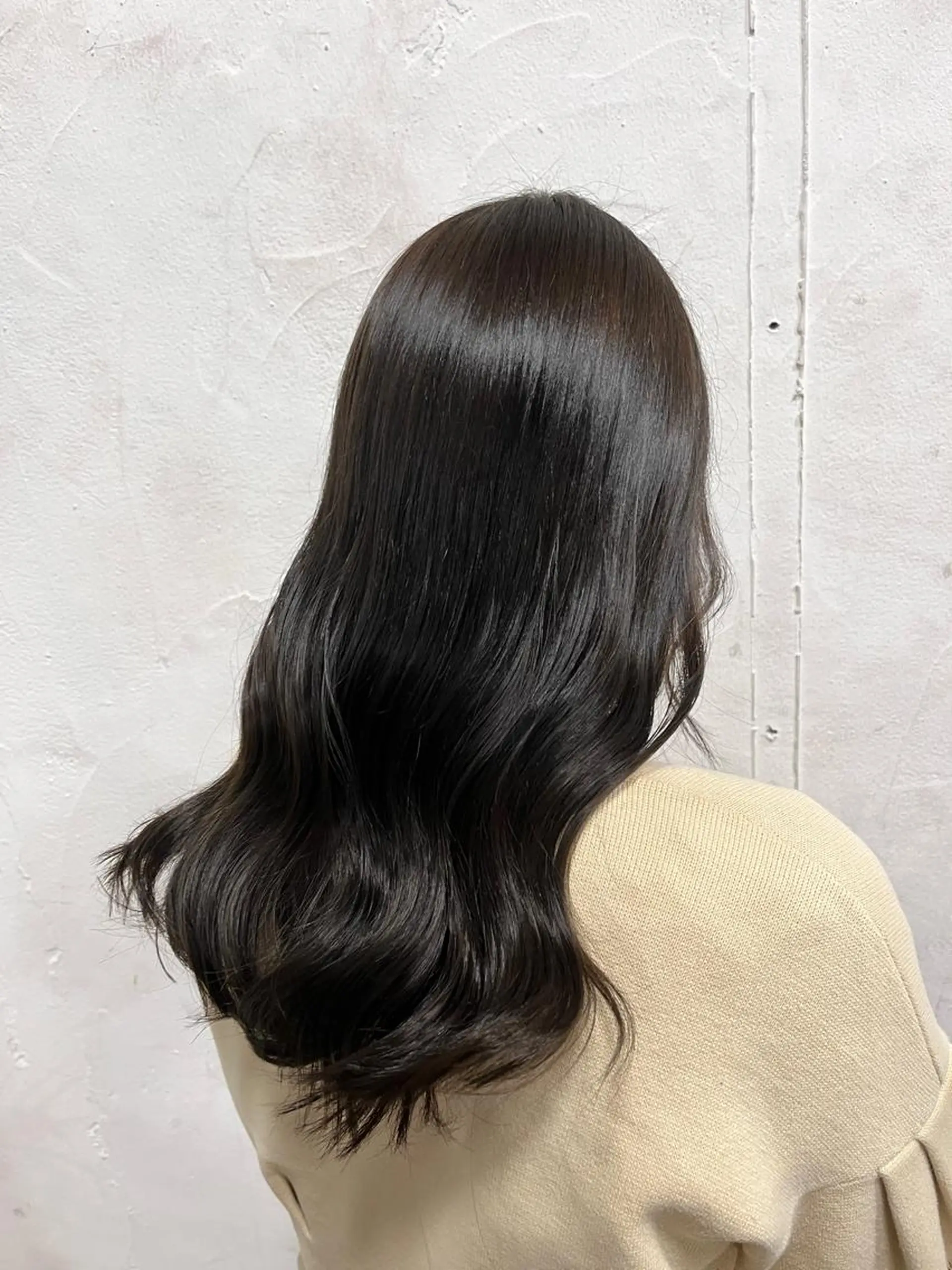 セミロング トリートメント 小顔ショート/透明感 カラー/チサトのヘアスタイル