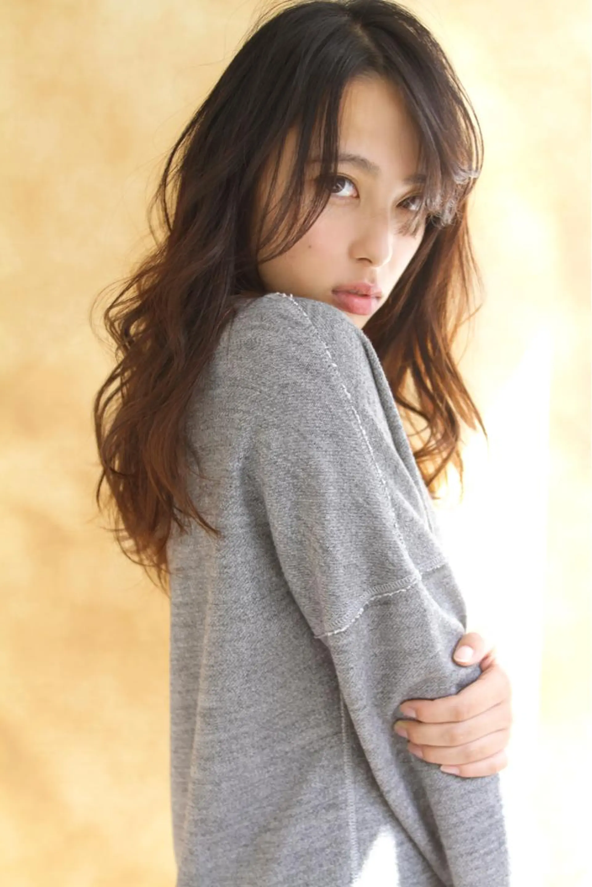 ロング カラー パーマ LiL`塚口所属・L i L 塚口のヘアスタイル