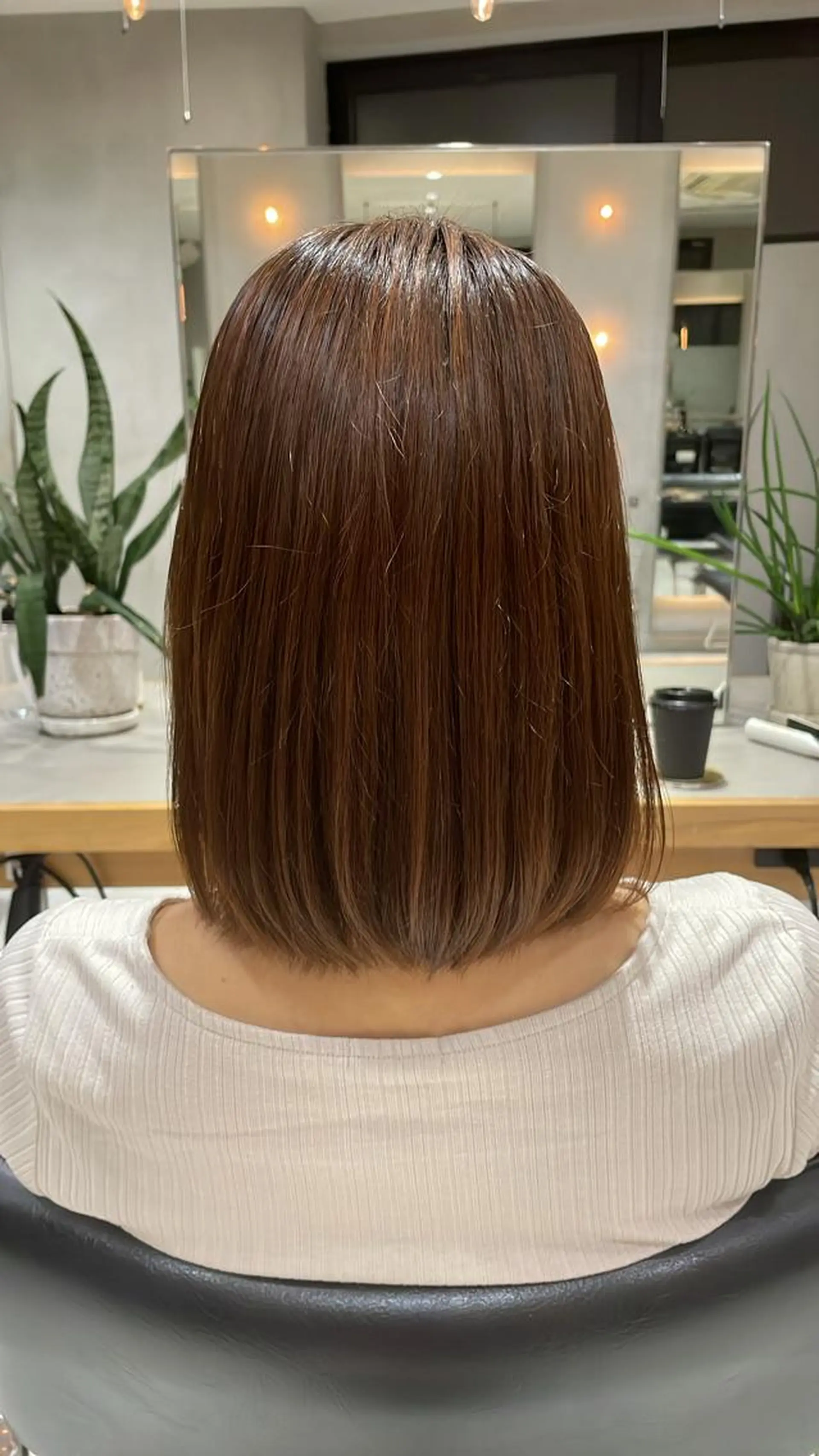 ミディアム パーマ ヘアアレンジ 縮毛矯正 ヘッドスパ ヘアセット 艶髪/レイヤーカット 🐣misakiのヘアスタイル