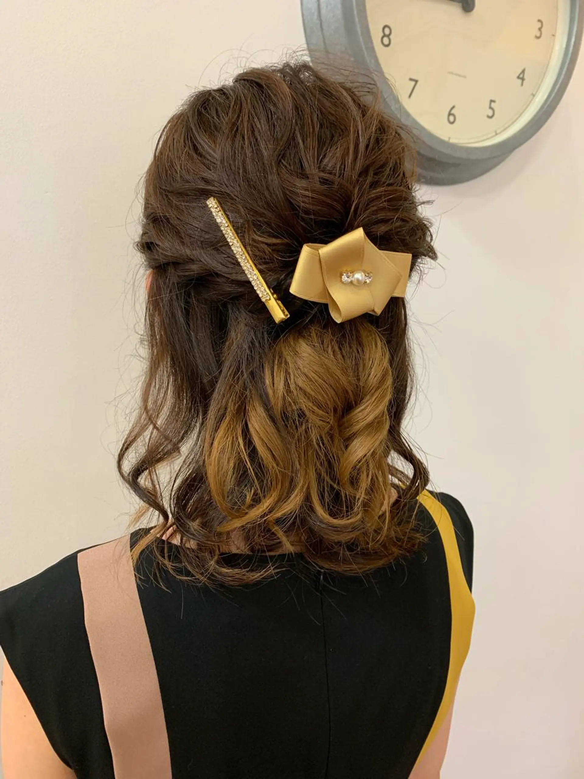 セミロング ヘアアレンジ 半個室サロン/透明感 /艶髪♡岸上 温♡のヘアスタイル