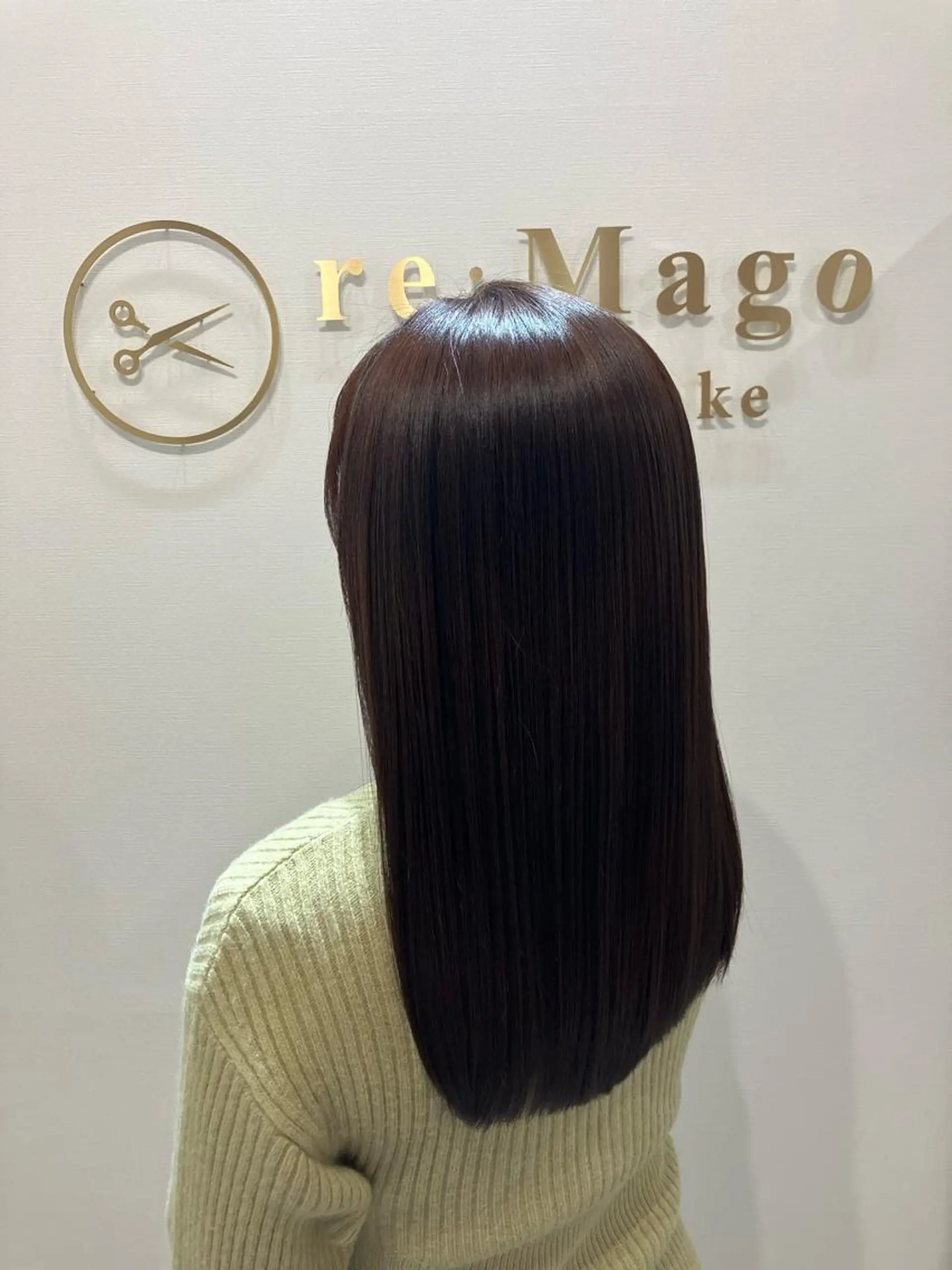 ロング カラー ヘアアレンジ キッズ 横浜関内髪質改善 re:Magoのヘアスタイル