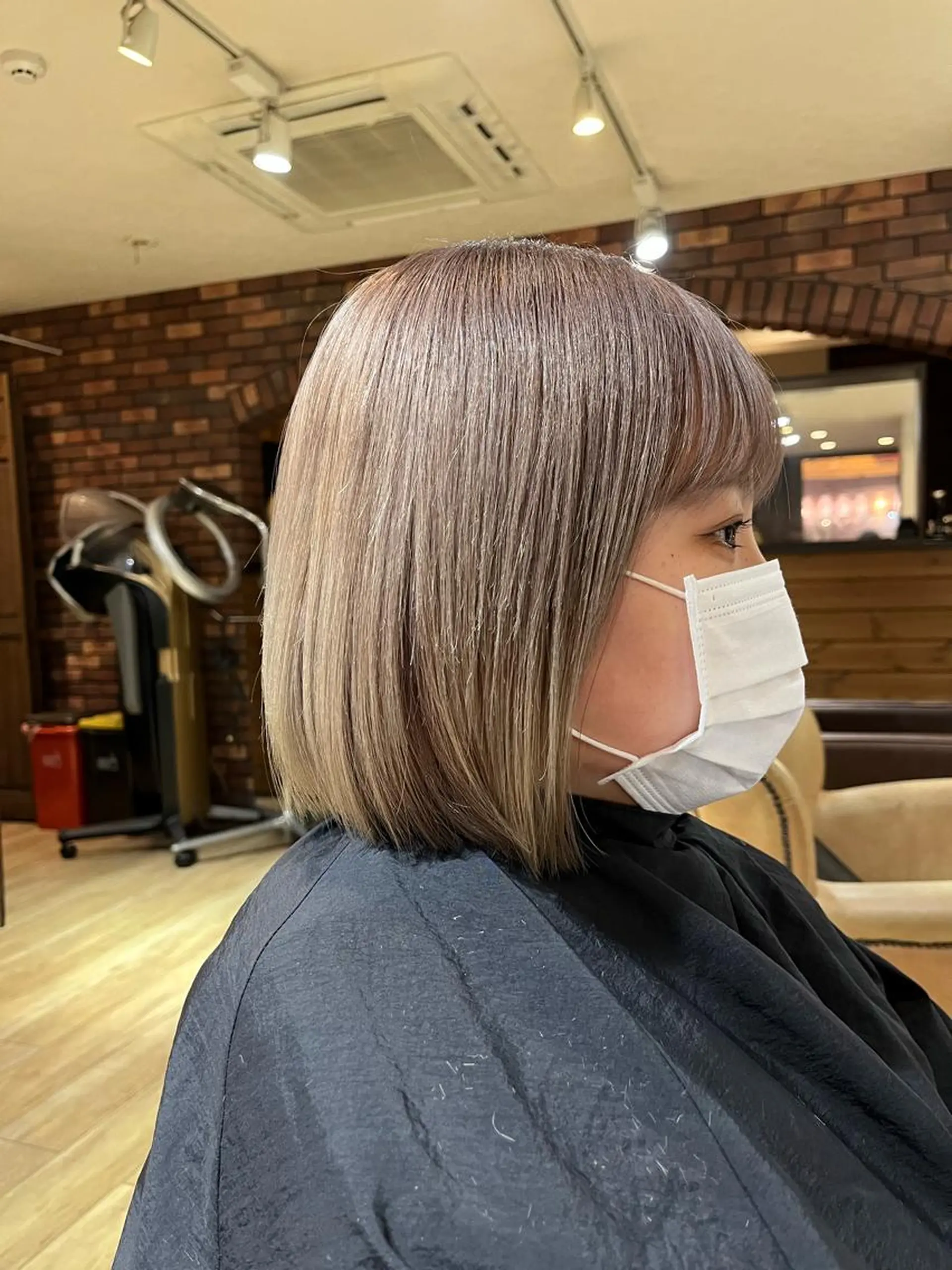 ショート カラー ブリーチ ブリーチなしカラー 縮毛矯正 中園康 /カラー/ブリーチのヘアスタイル