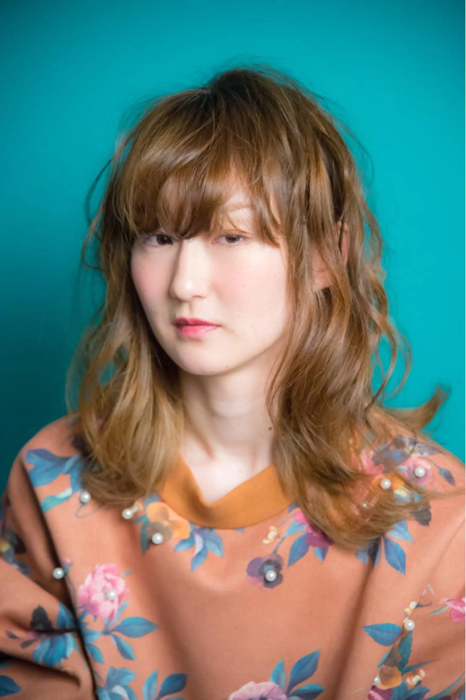 セミロング パーマ セミロングパーマ トリートメント デジタルパーマ 勝野 麻美のヘアスタイル