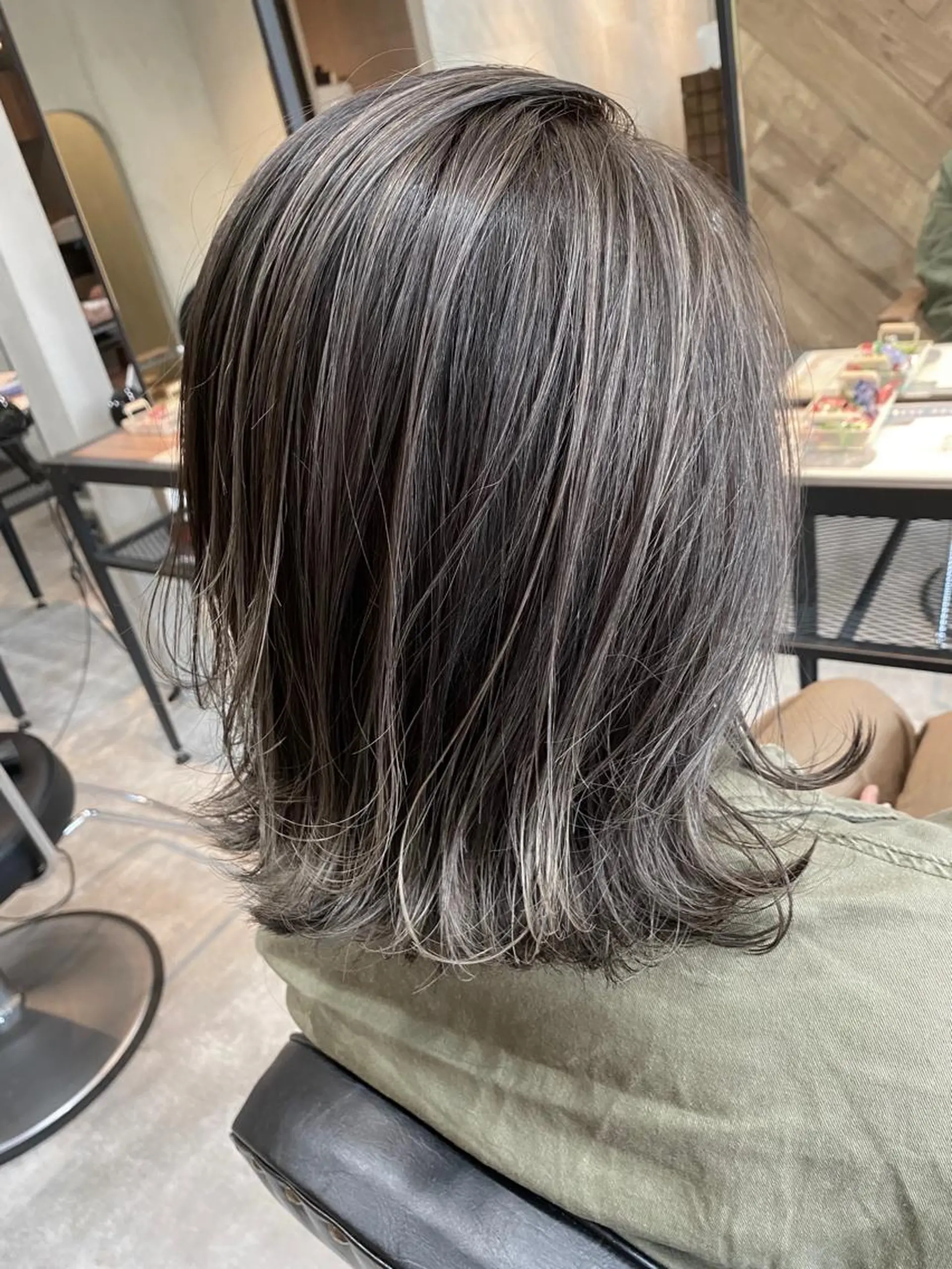 ミディアム カラー カット ヘアカラー lafithhair ruu.南本庄のヘアスタイル