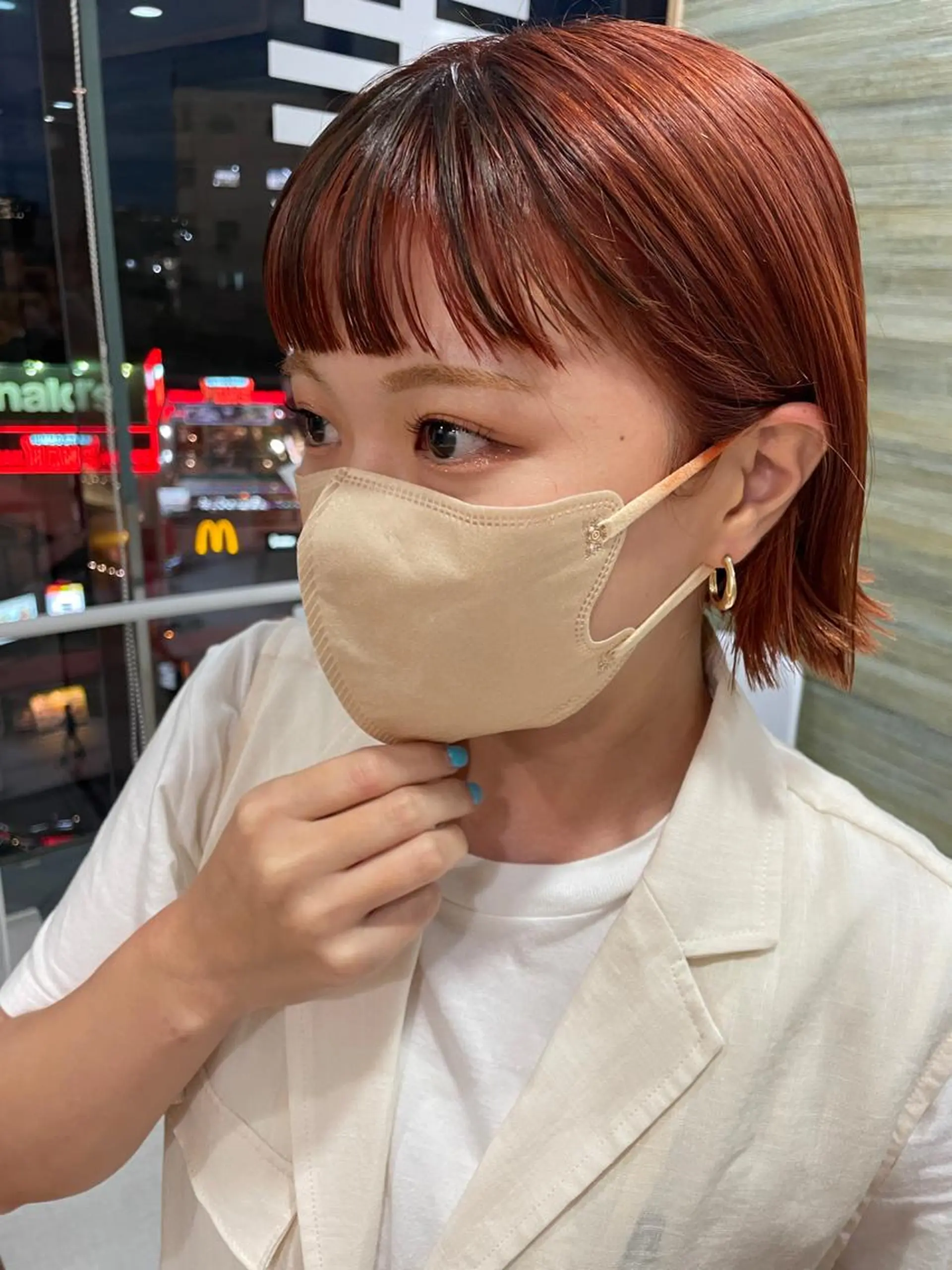 ショート カラー 韓国ヘア/レイヤー/ ツヤカラー/ Aiのヘアスタイル