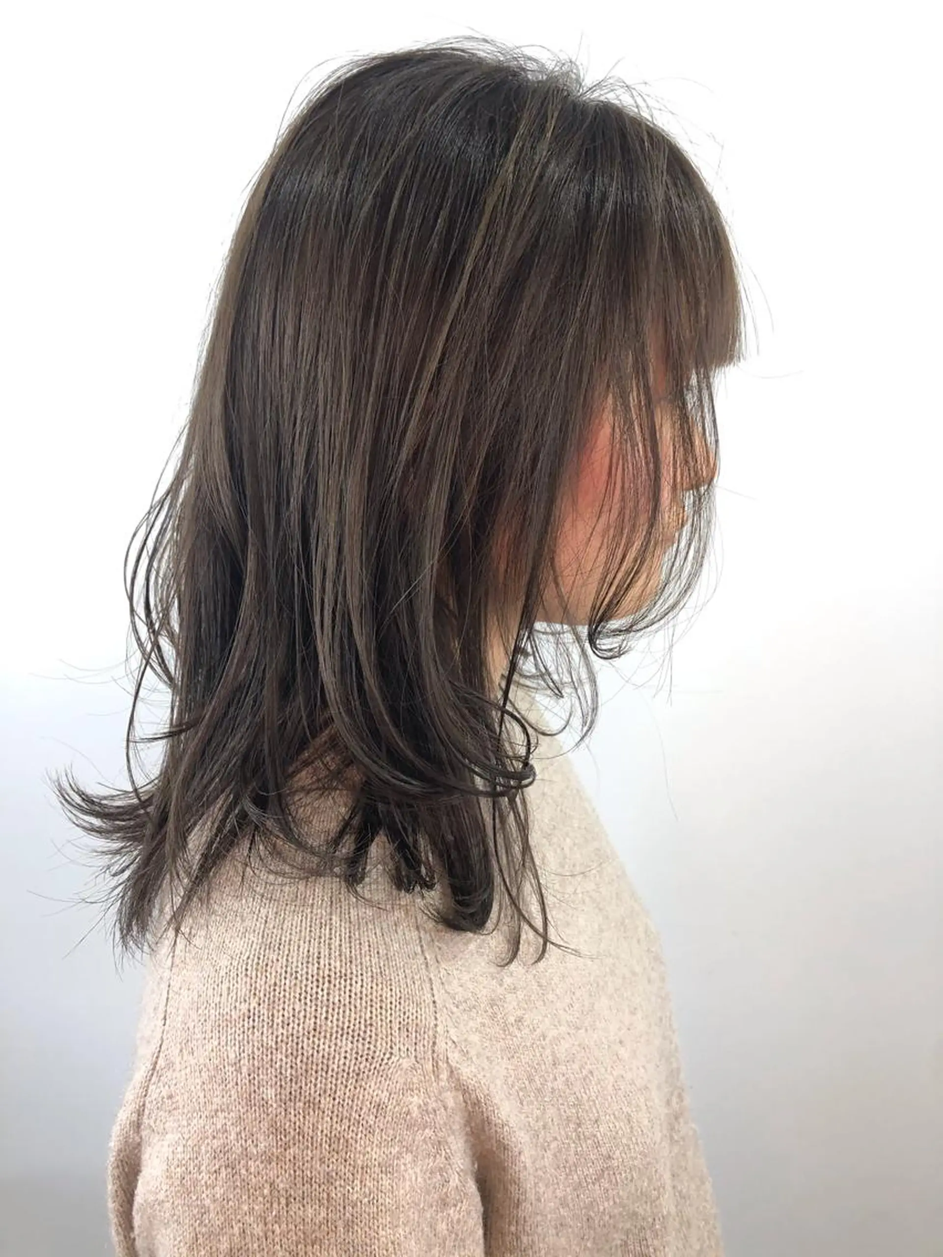 セミロング カラー インナーカラー/ ストレート/奥野洸也のヘアスタイル