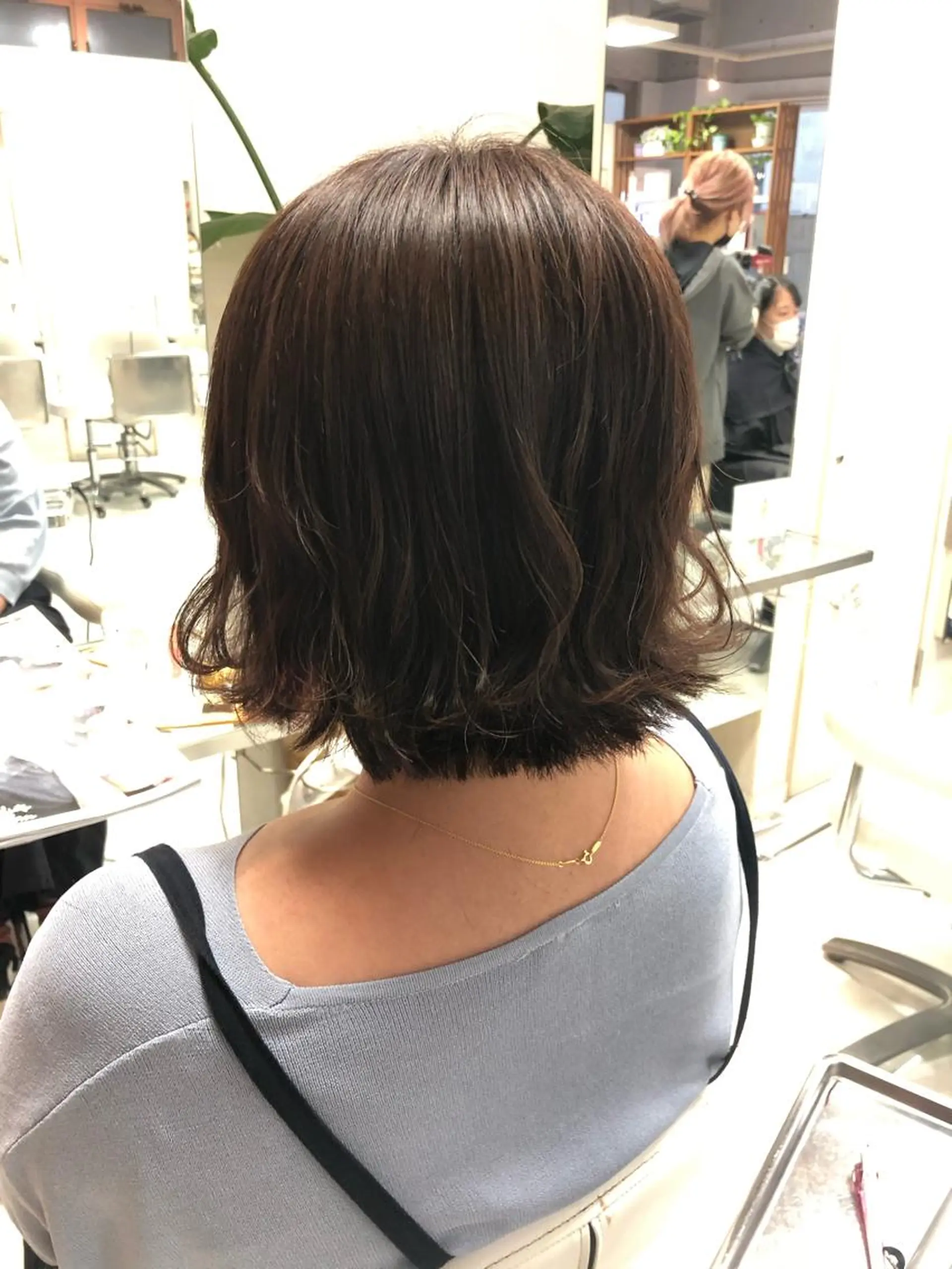 ショート 切りっぱなしボブ ボブ 阿部 美咲のヘアスタイル