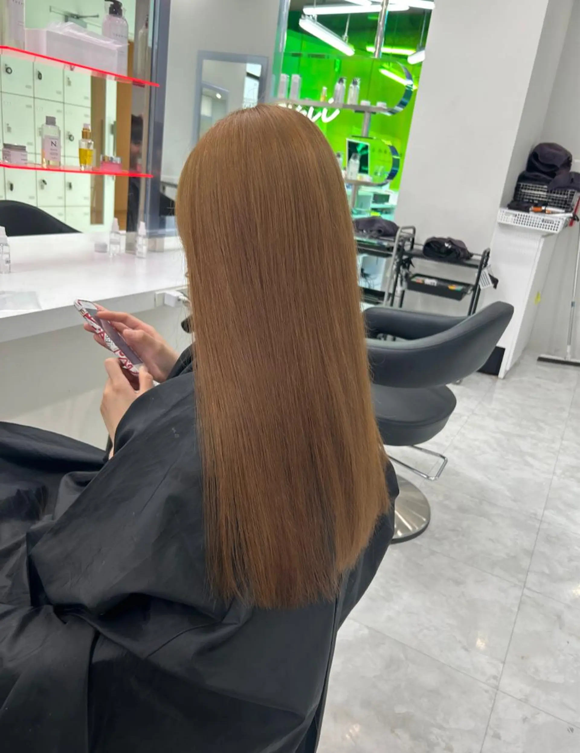 ロング チョコレートブラウン ピンクブラウン ピンクラベンダー 顔周りカット 髪質改善 ヘアカラー トリートメント ヘッドスパ 🤎MISAKI 艶髪カラー🤎のヘアスタイル
