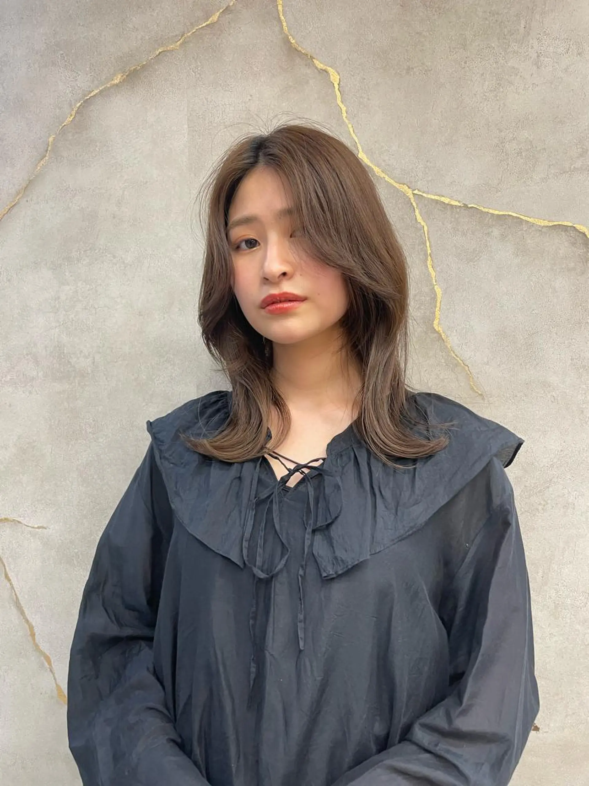 ミディアム 池袋/韓国/レイヤー 髪質改善/村上けいとのヘアスタイル