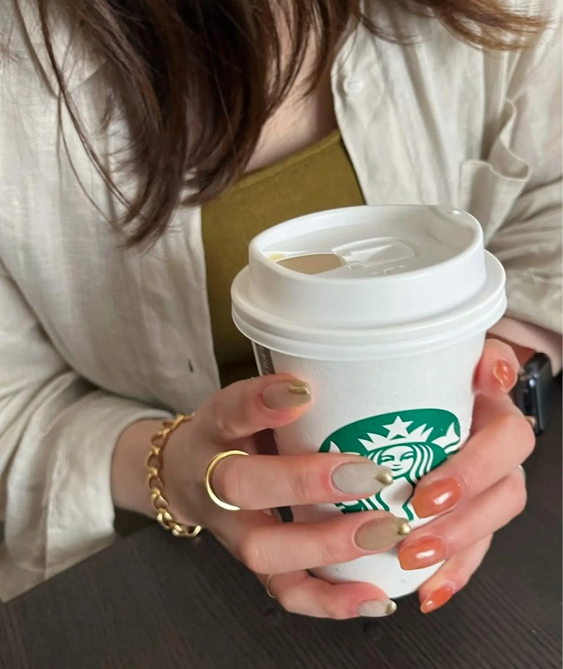 ネイル カジュアル ジェルネイル オレンジ felice nailのネイルデザイン