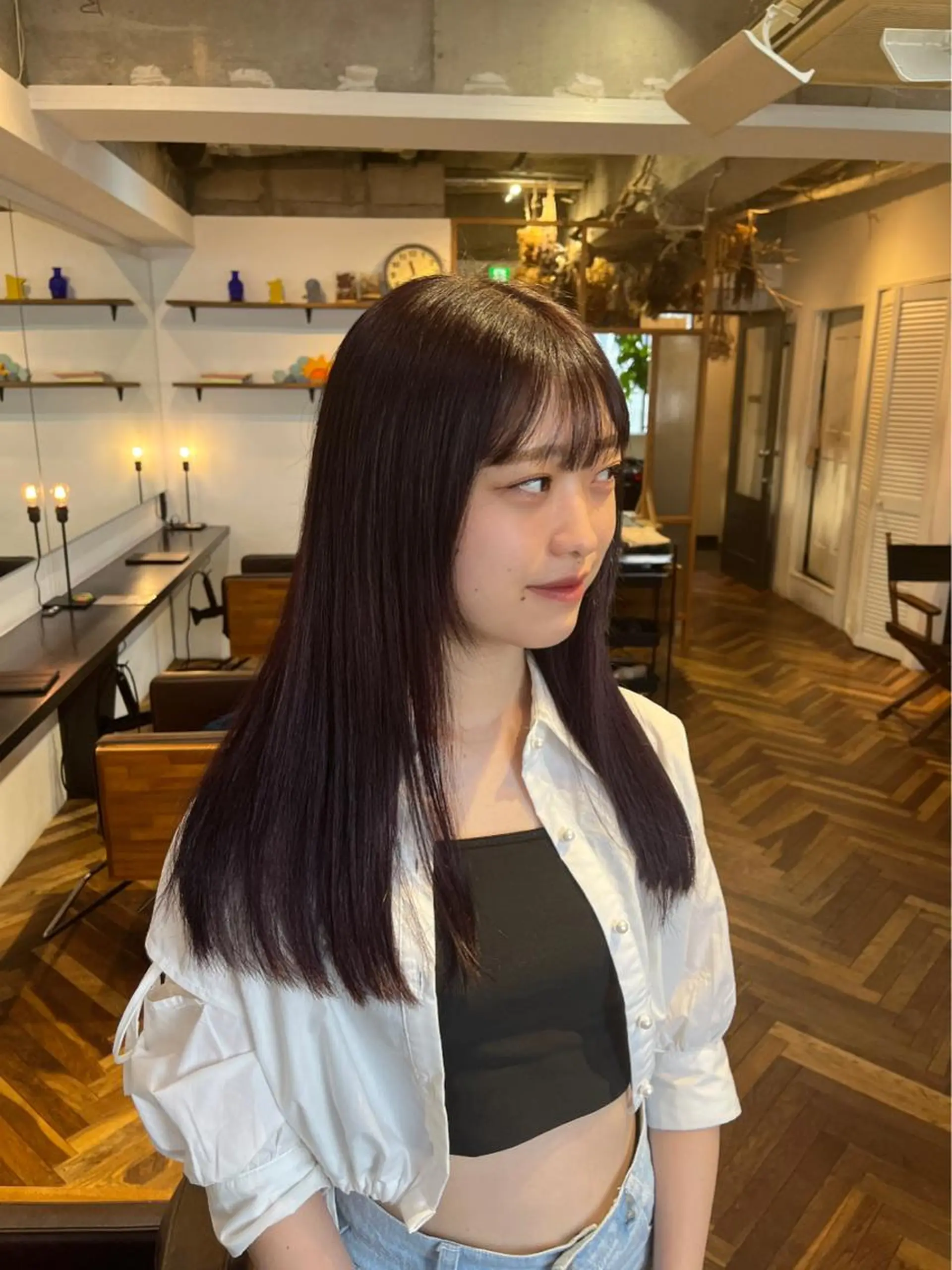 ロング カラー HOMIE TOKYO所属・sora / 渋谷 / ハイトーンのヘアスタイル